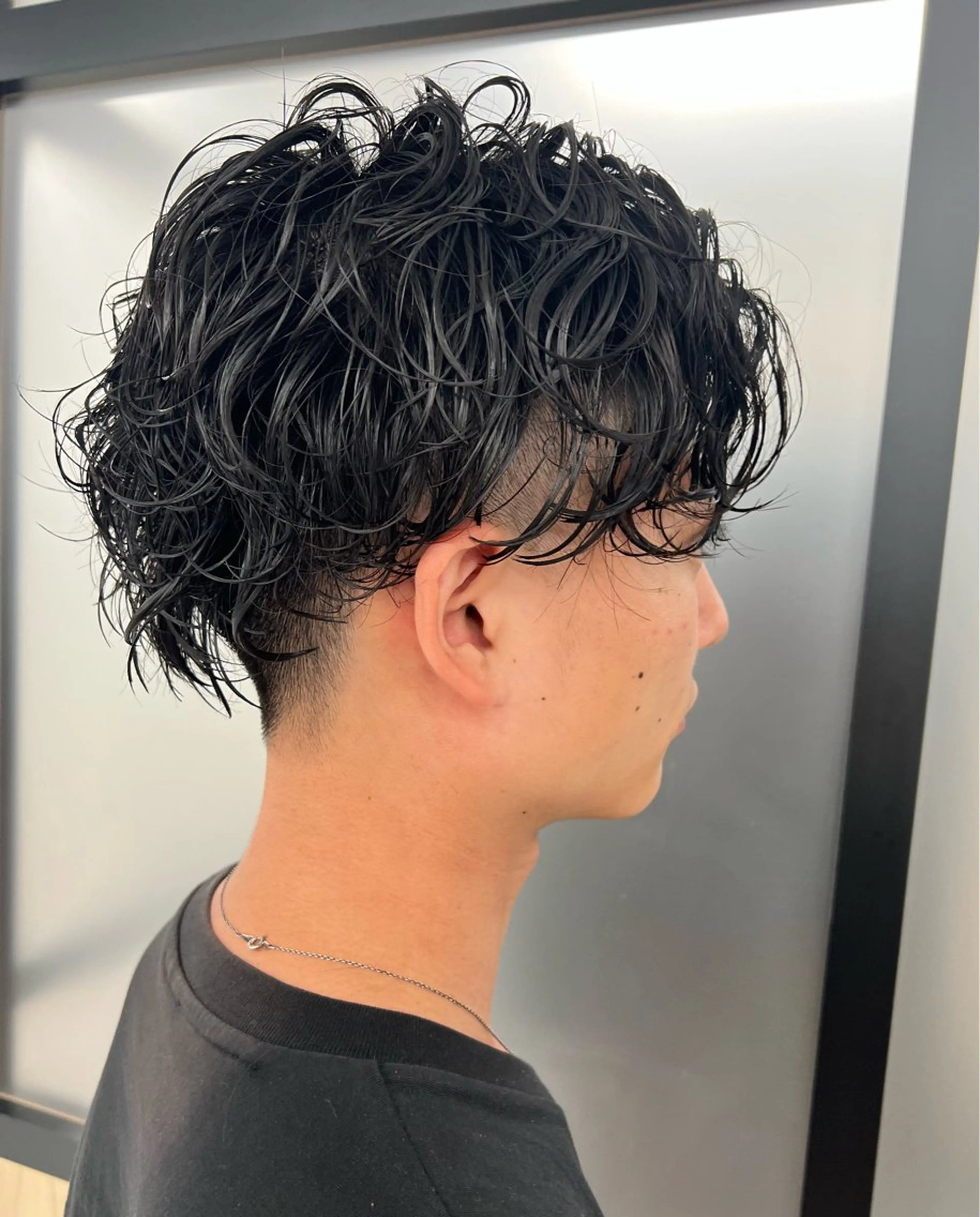 ショート パーマ メンズ miel  hair所属・新宿メンズヘア No.1店長松澤のヘアスタイル