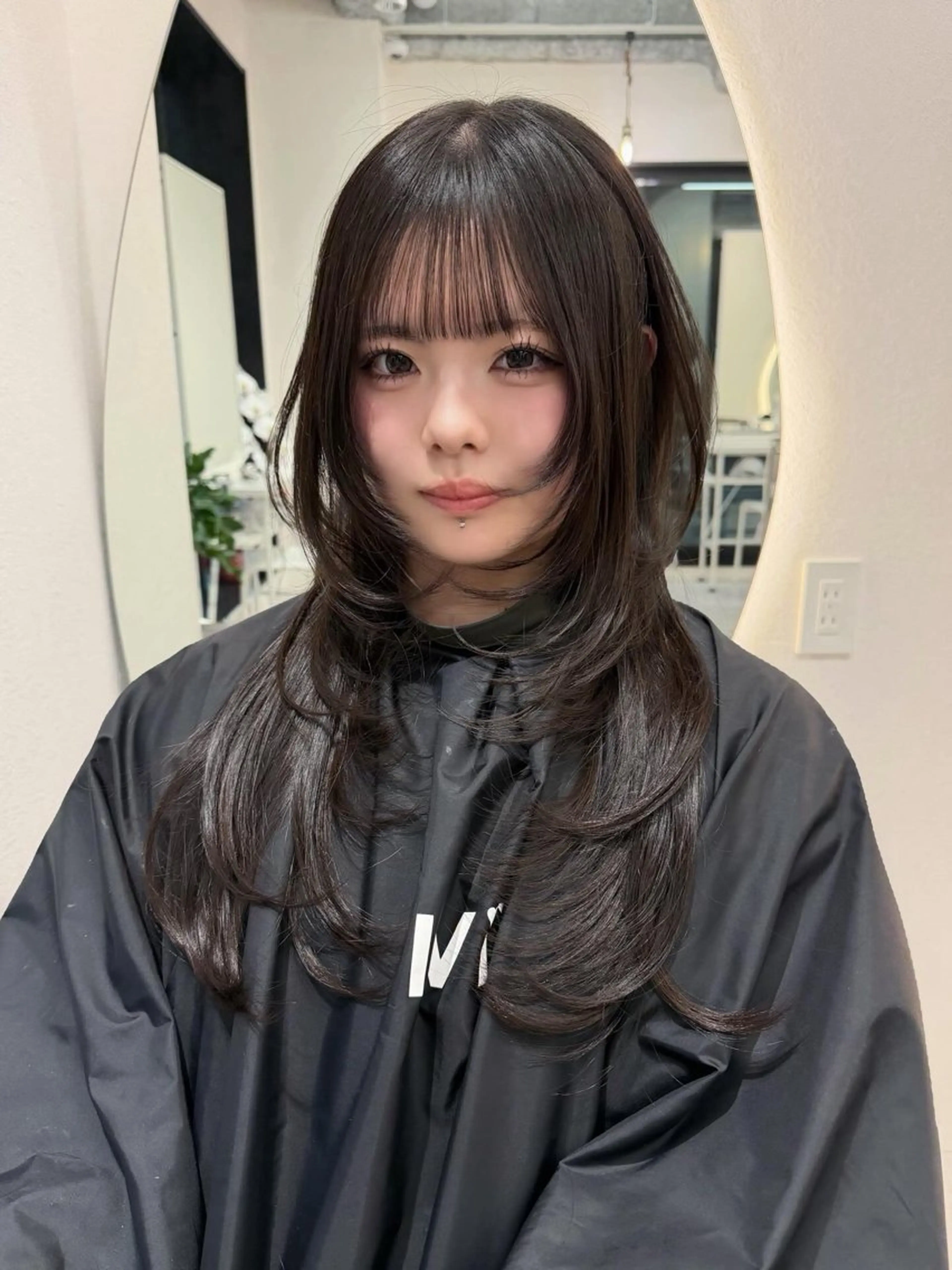 ロング カット トリートメント RiA/レイヤーカッ ト/ハッシュカットのヘアスタイル