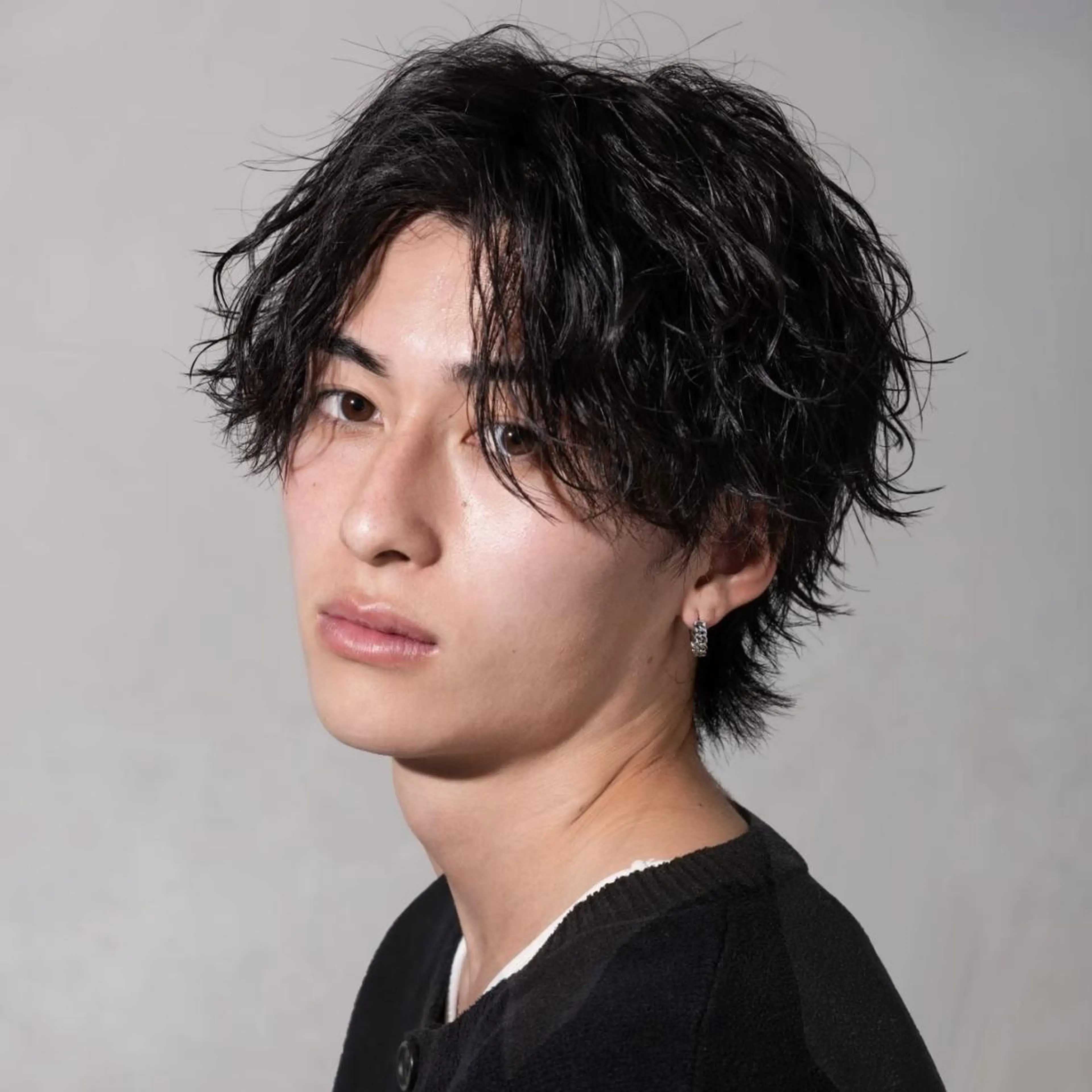 ショート パーマ メンズ カット パーマ Mens salon ANDYのヘアスタイル