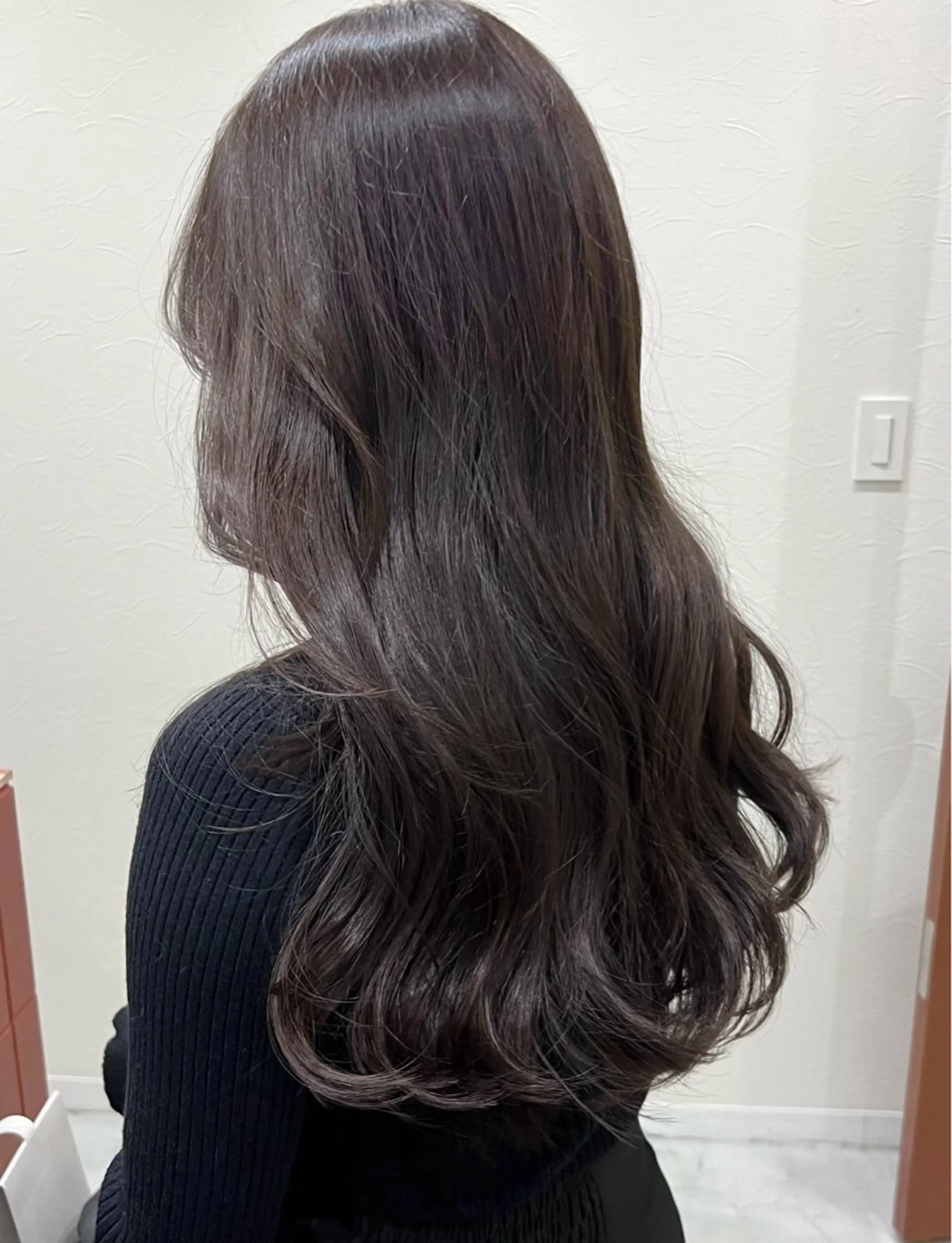 ロング カラー 透明感カラー グレージュ オリーブカラー オリーブグレージュ オリーブグレー ヘアカラー Kasumi /伏見 /髪質改善/ロングのヘアスタイル