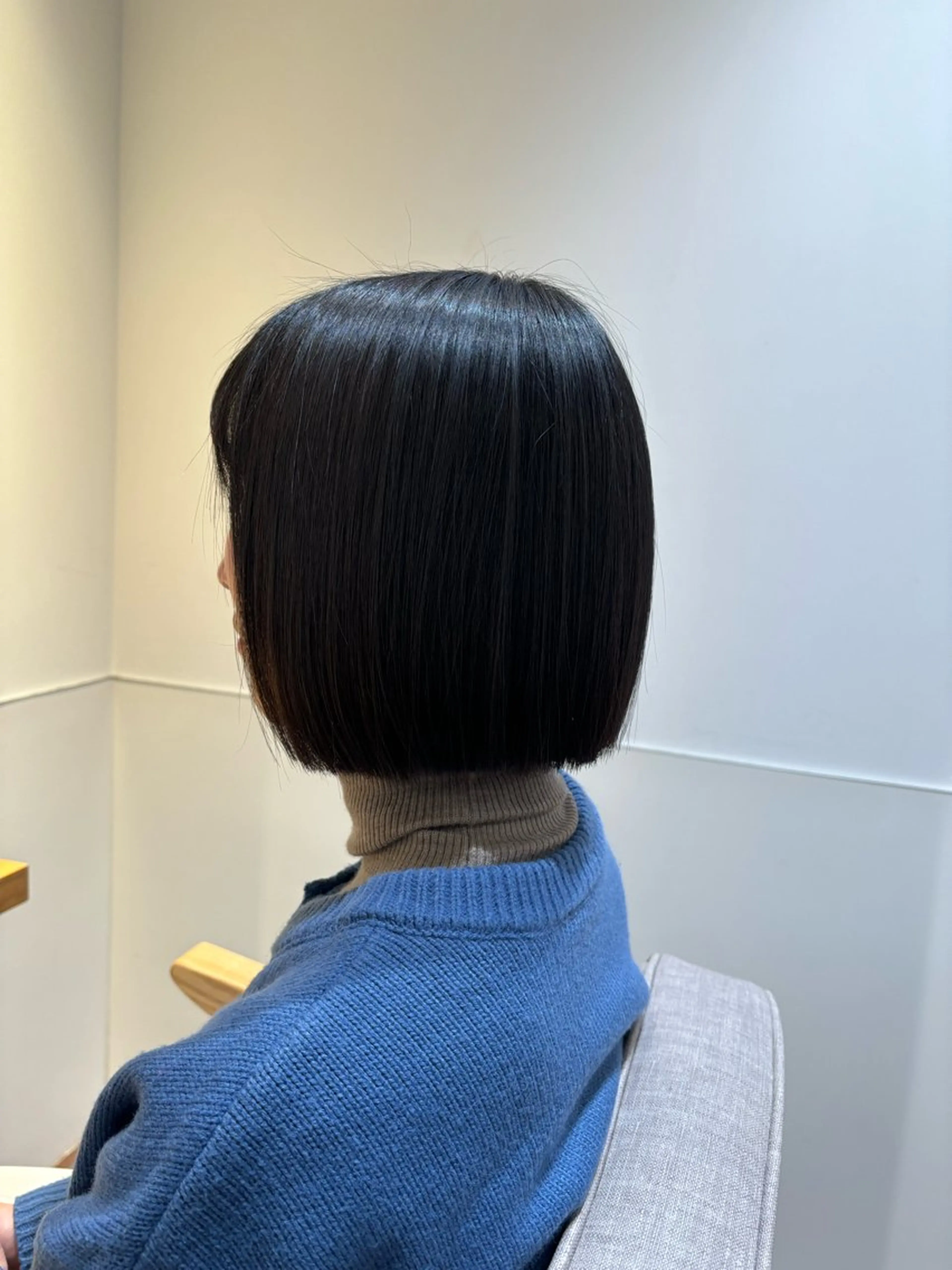 ミディアム ボブ カット トリートメント マンツーマン 縮毛矯正/マユコのヘアスタイル