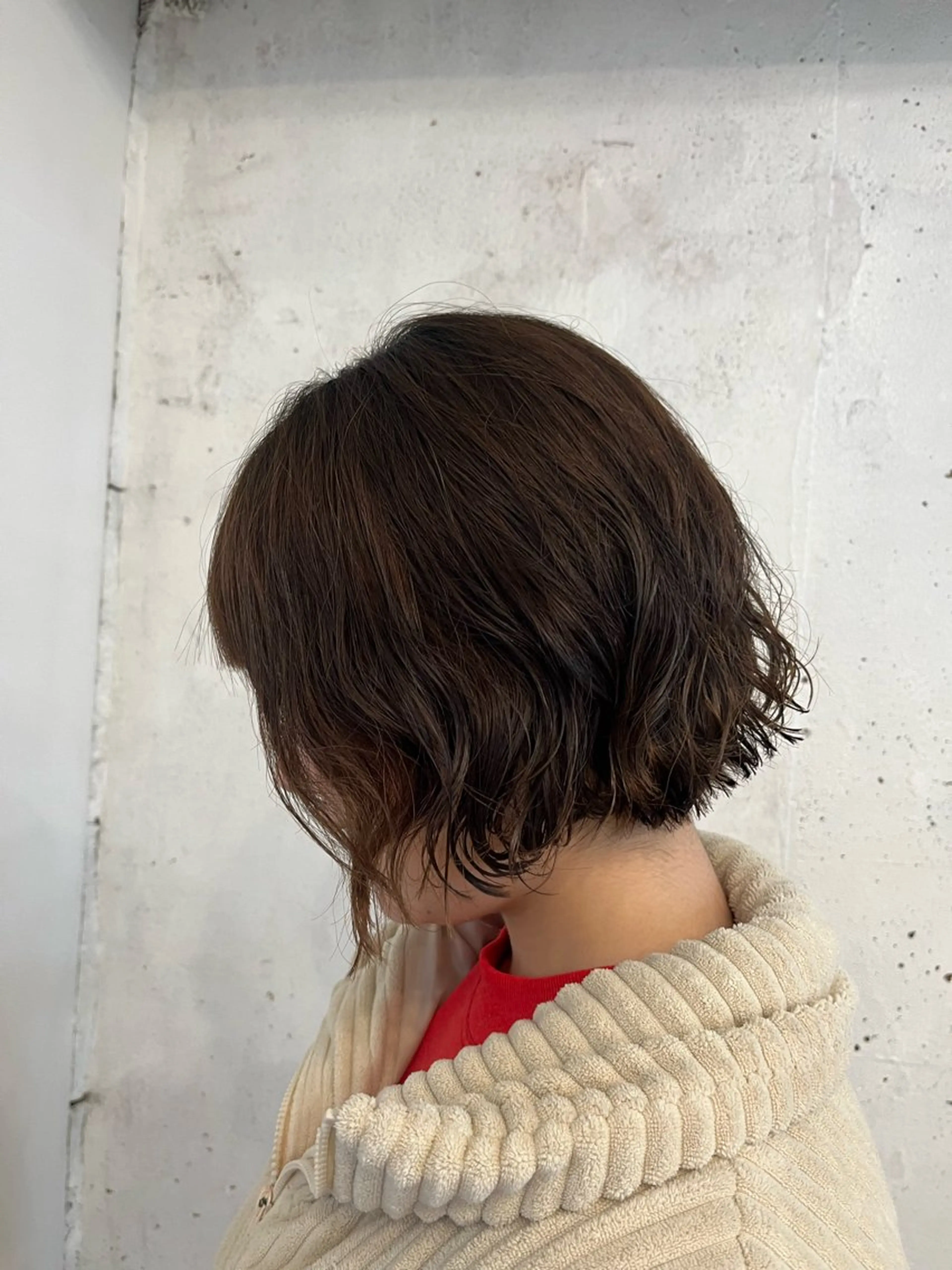 ミディアム 山元 麻里のヘアスタイル
