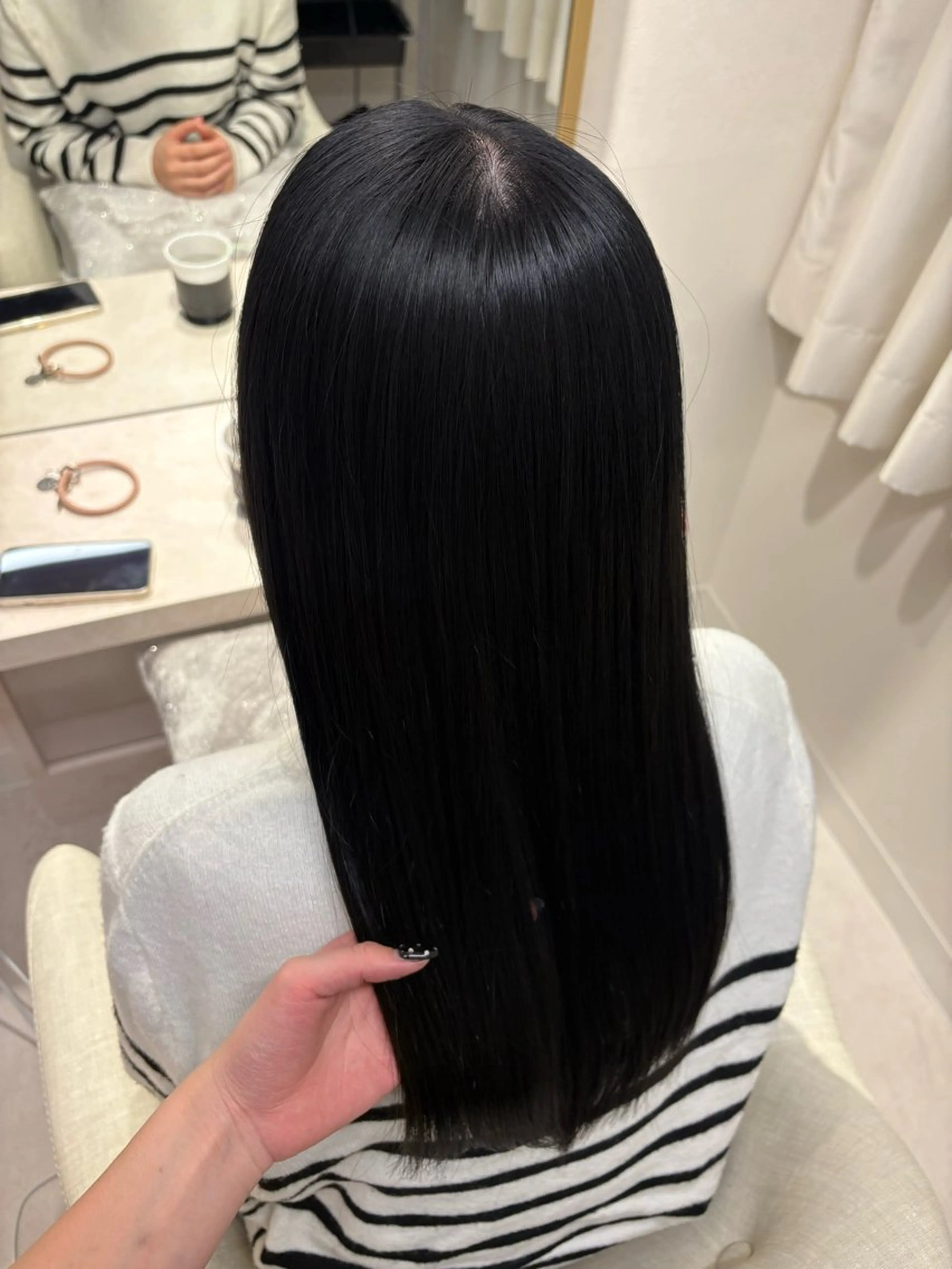 ロング カラー トリートメント みゅう／韓国：網紅： トレンドヘアのヘアスタイル