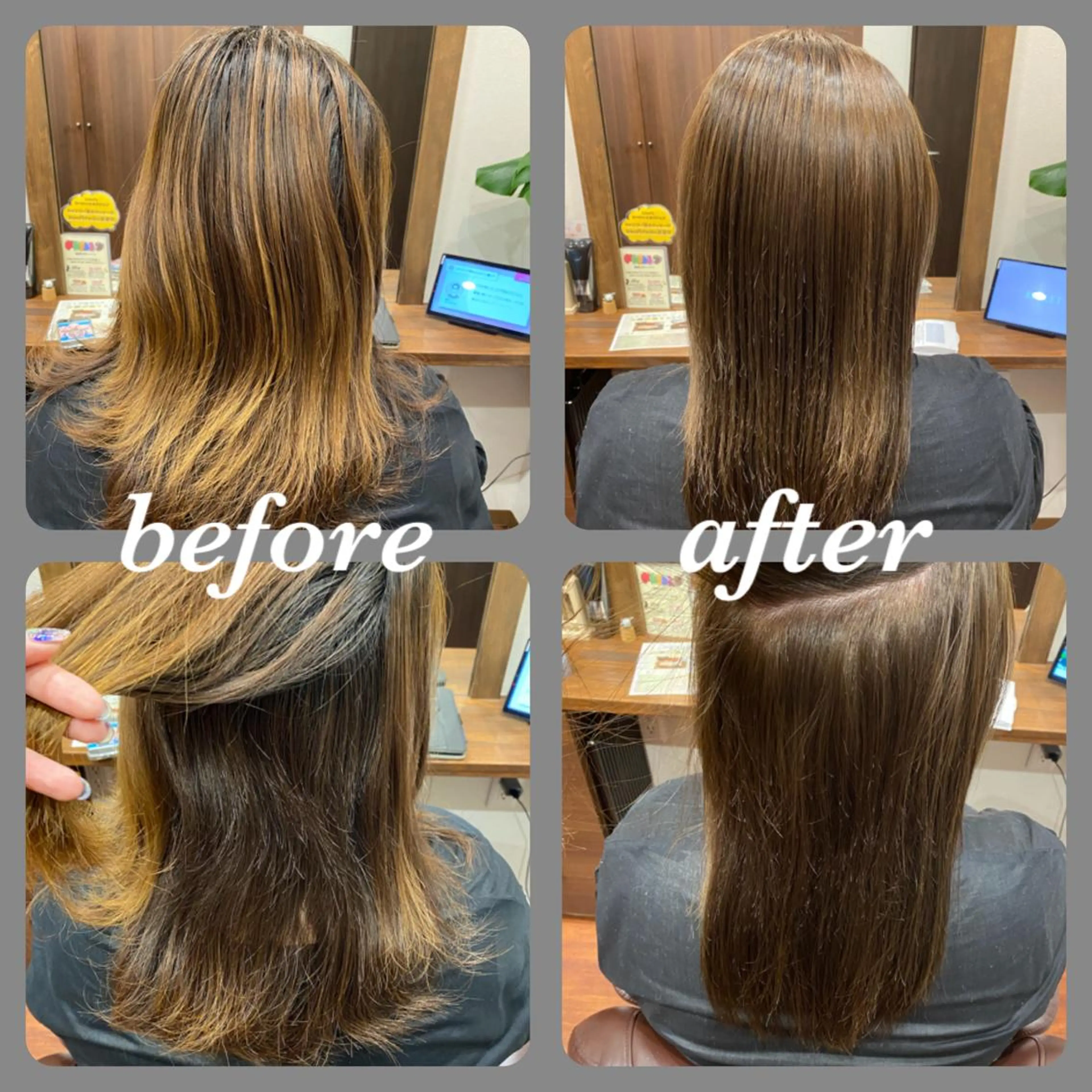 カラー ブリーチ 透明感カラー グレージュ ラベンダーカラー ブリーチなしカラー Lien's所属・Lien's teraのヘアスタイル