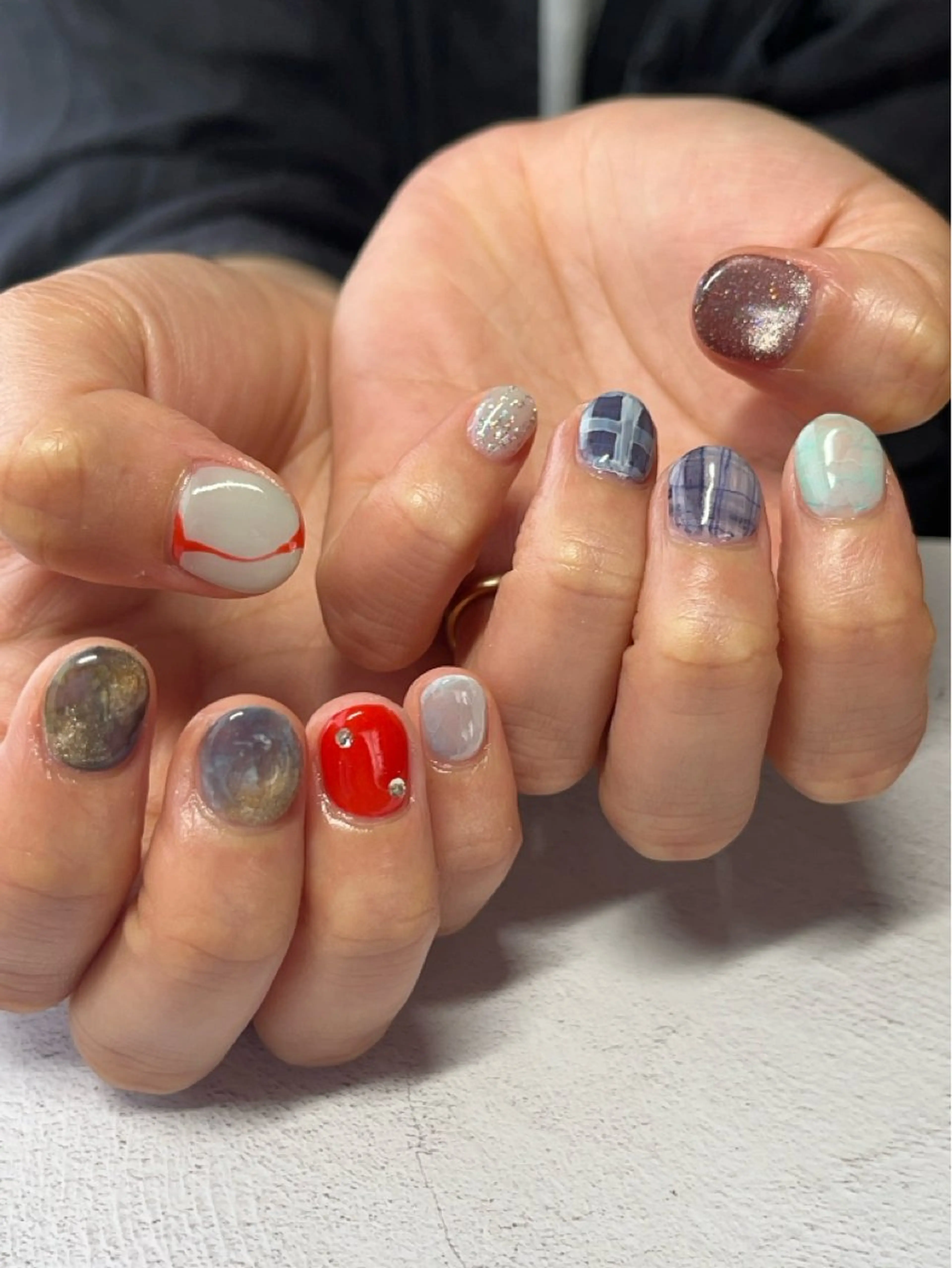 ネイル ハンドネイル MUKUTOU nail 　YUKIのネイルデザイン