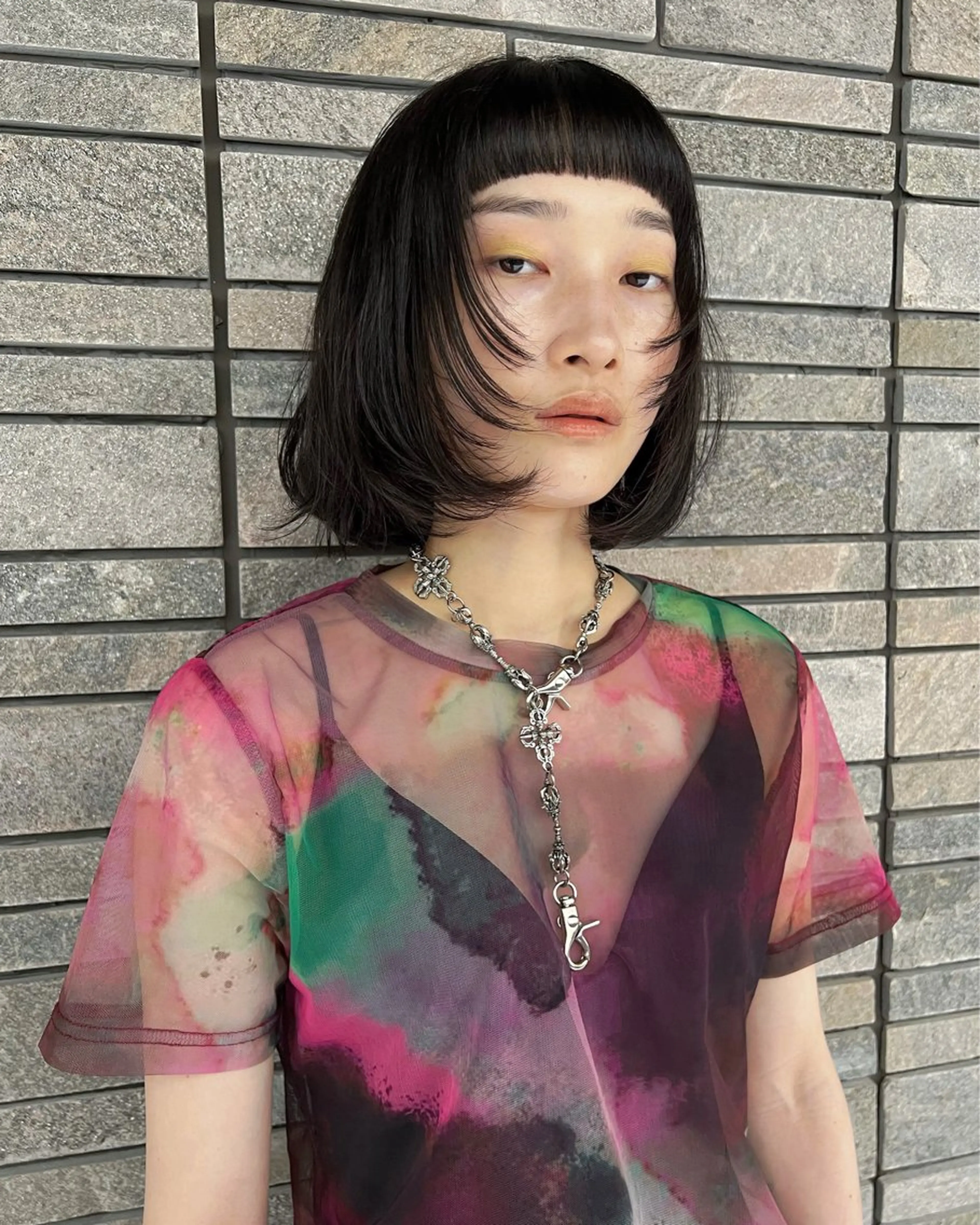 ミディアム カラー パーマ ヘアアレンジ 似合わせカラー / レイヤーMADOKAのヘアスタイル