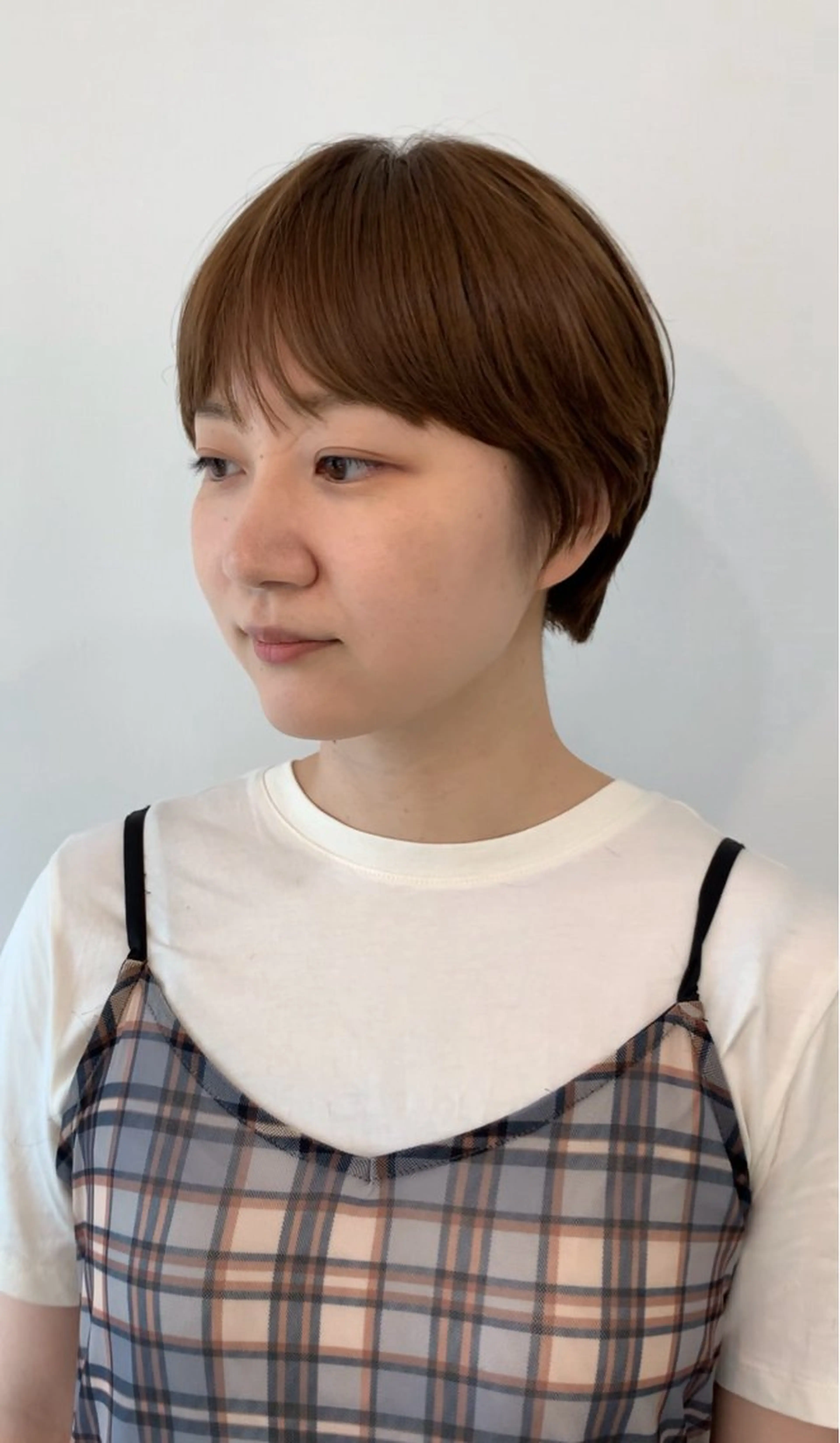 ショート カット ヘアカラー トリートメント 槇 あかねのヘアスタイル