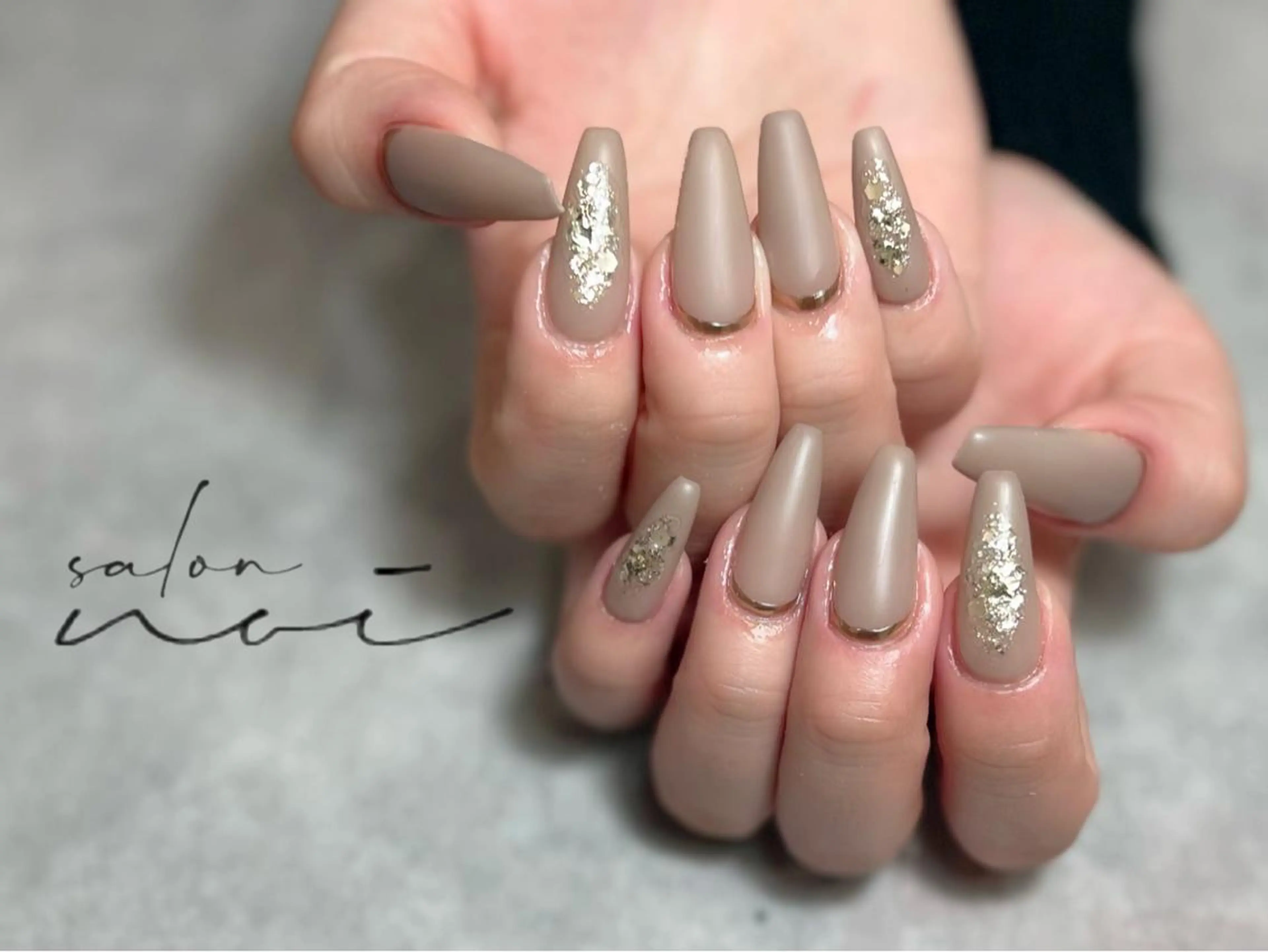 ネイル マットネイル ハンドネイル salon noiのネイルデザイン