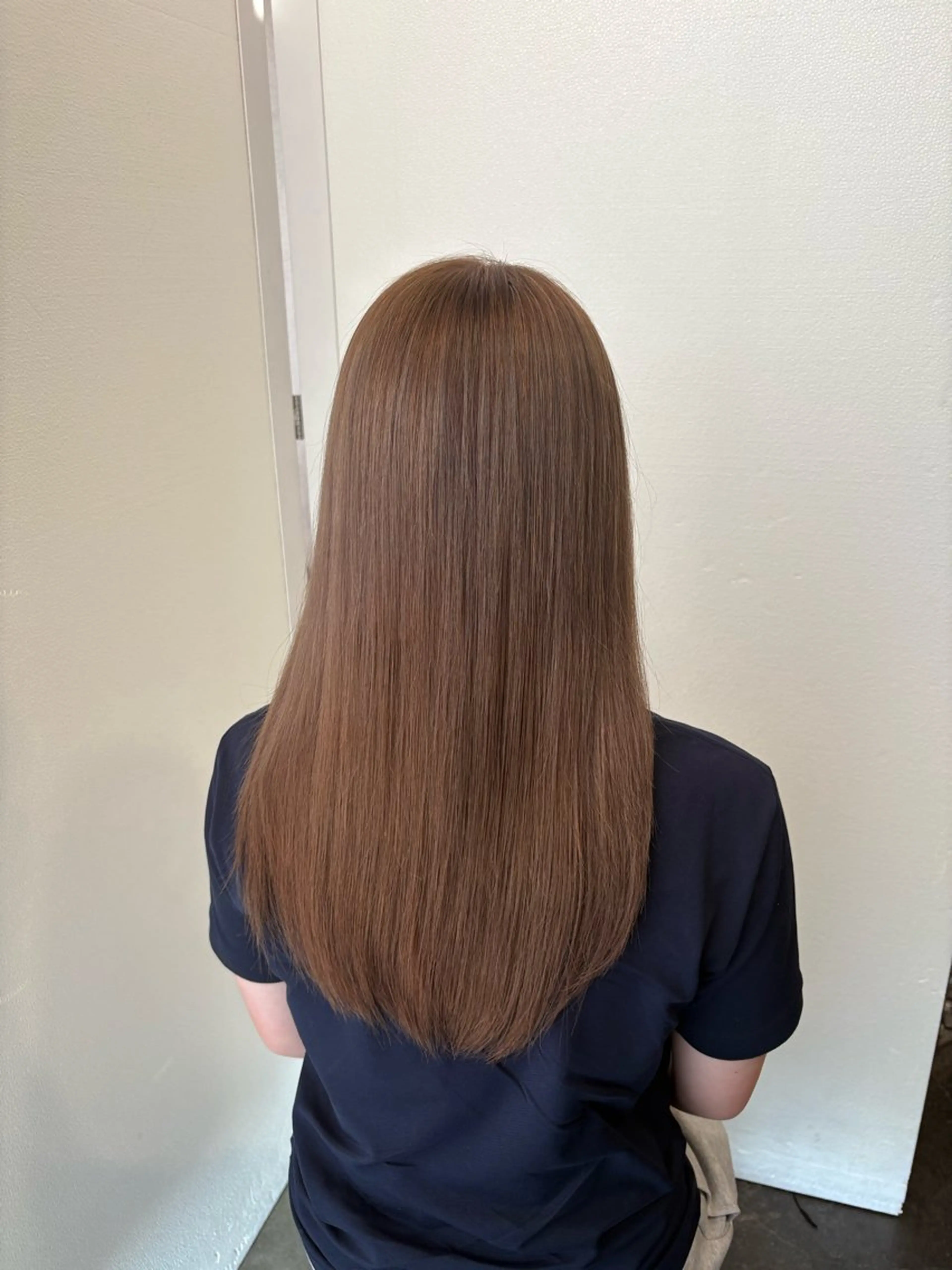 ロング カラー ベージュカラー ブリーチ ミルクティーベージュ ヘアカラー SARAJU仁川 _aya🌼のヘアスタイル