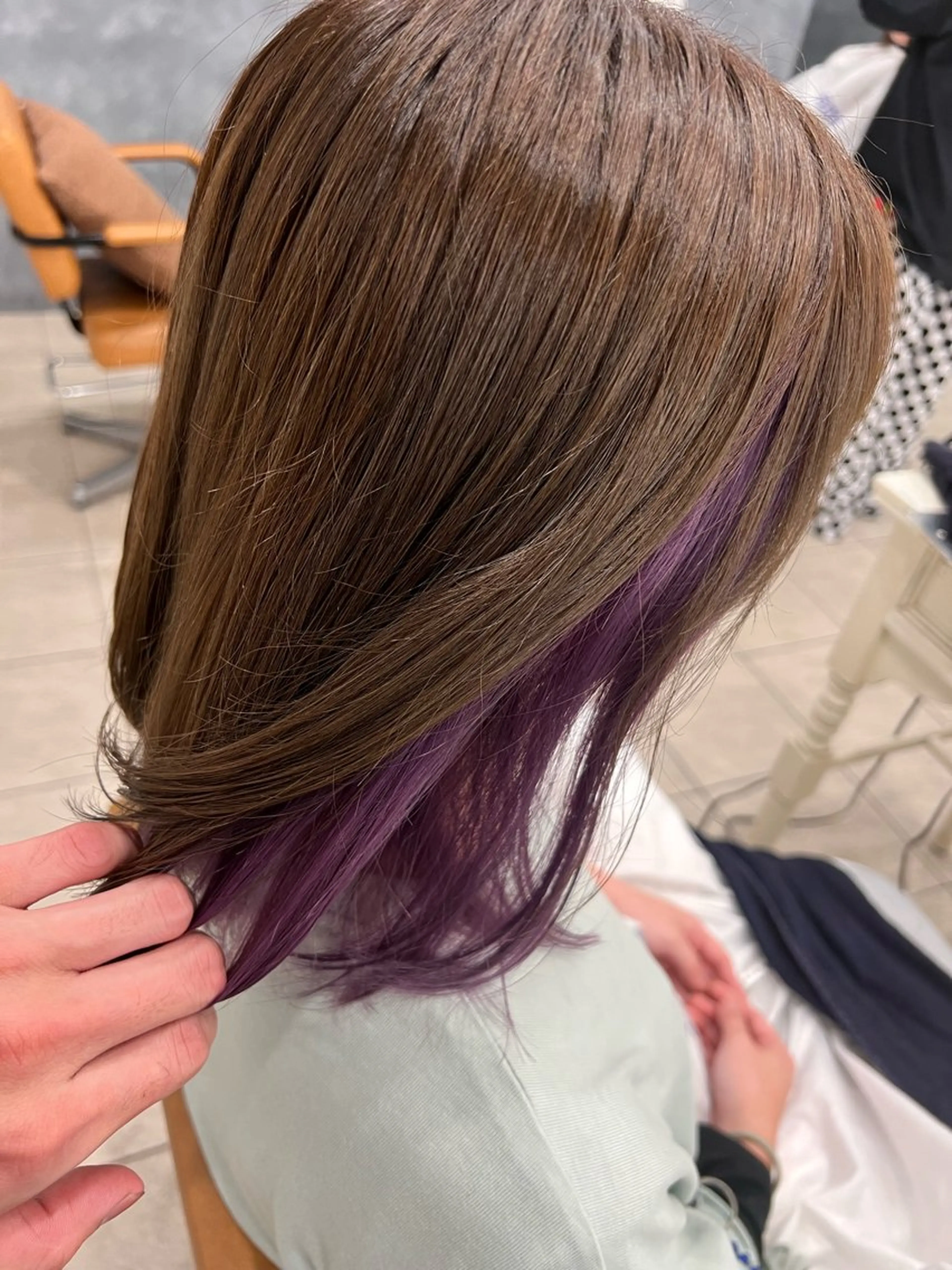 ミディアム カラー メンズカットグラデー ションカラー/ケイゴのヘアスタイル