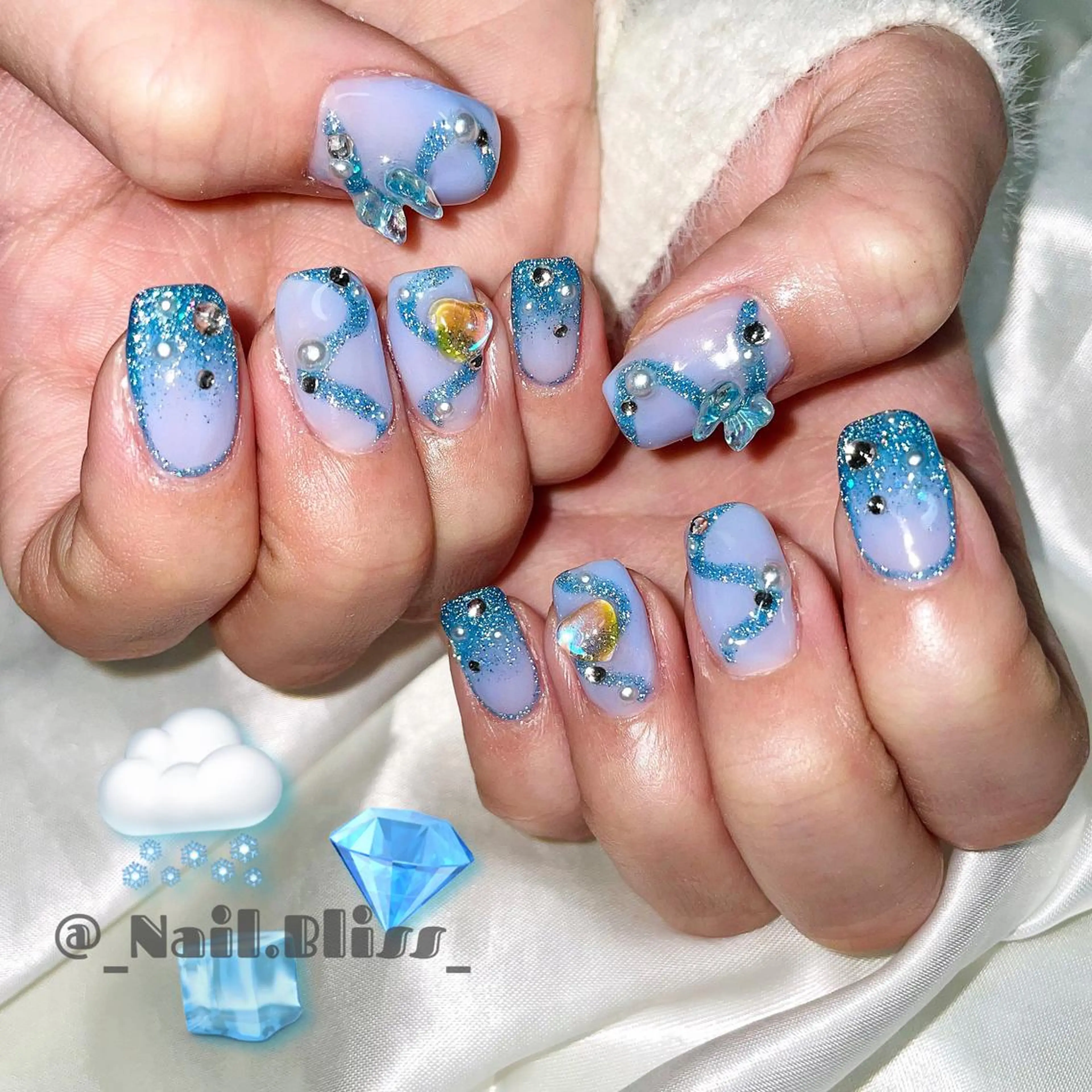 ネイル フラッシュネイル ハンドネイル NAIL BLISSのネイルデザイン