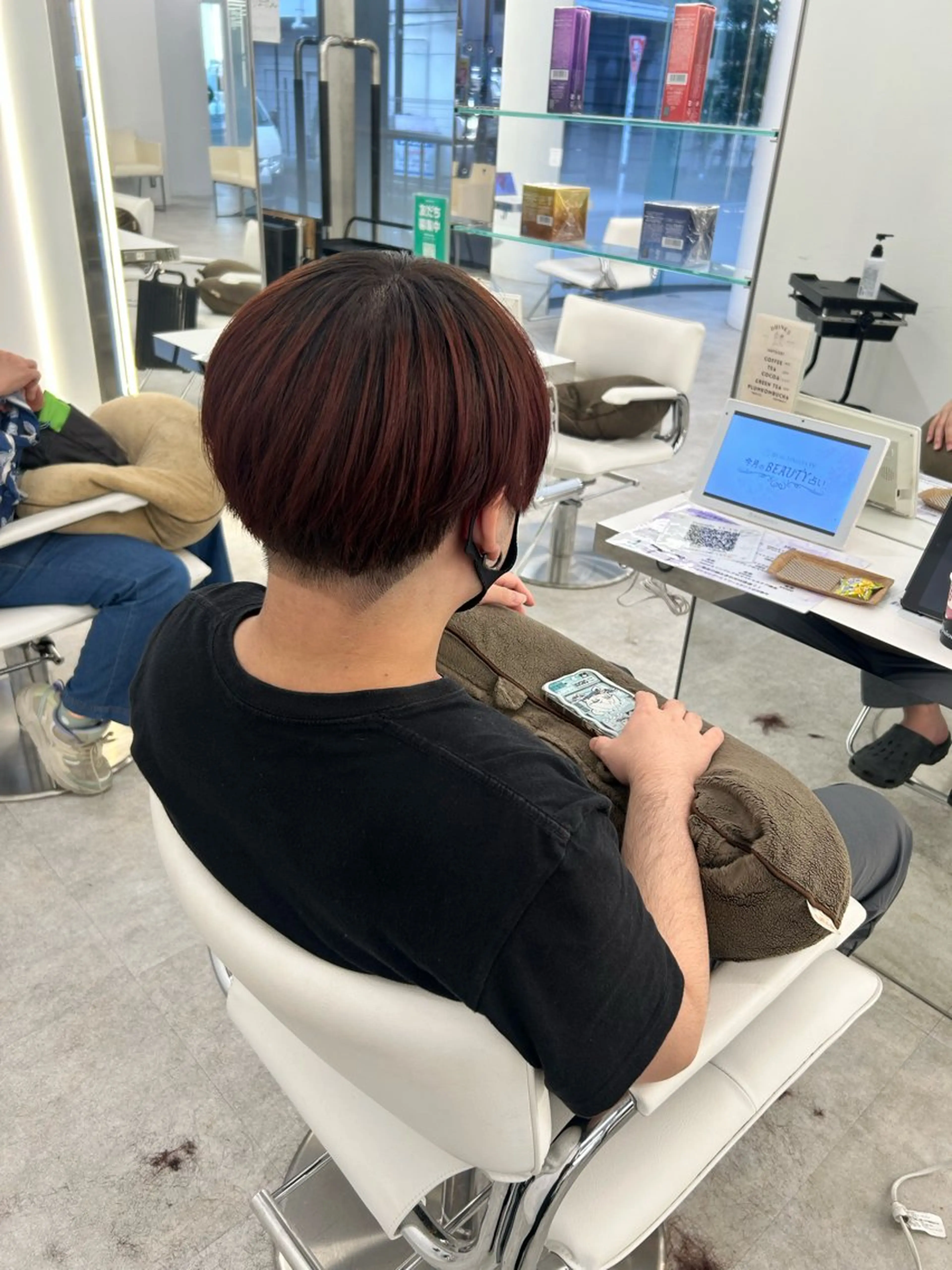 カラー メンズ ヘアカラー ヘッドスパ はるか/透明感暗髪 /ヘアアレンジ🤍のヘアスタイル