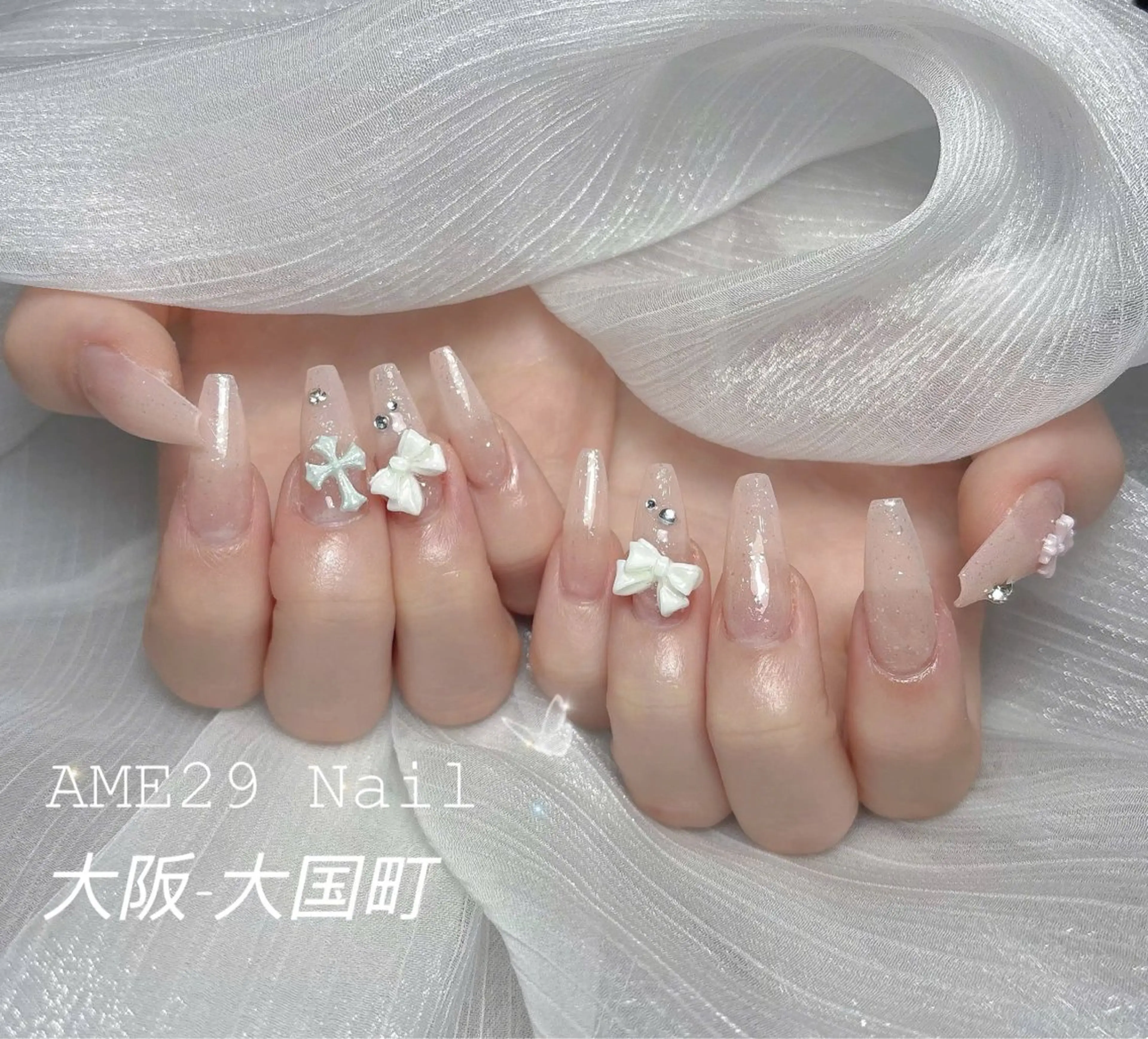 ロング ハンドネイル AME29 Nail ネイルサロンのネイルデザイン