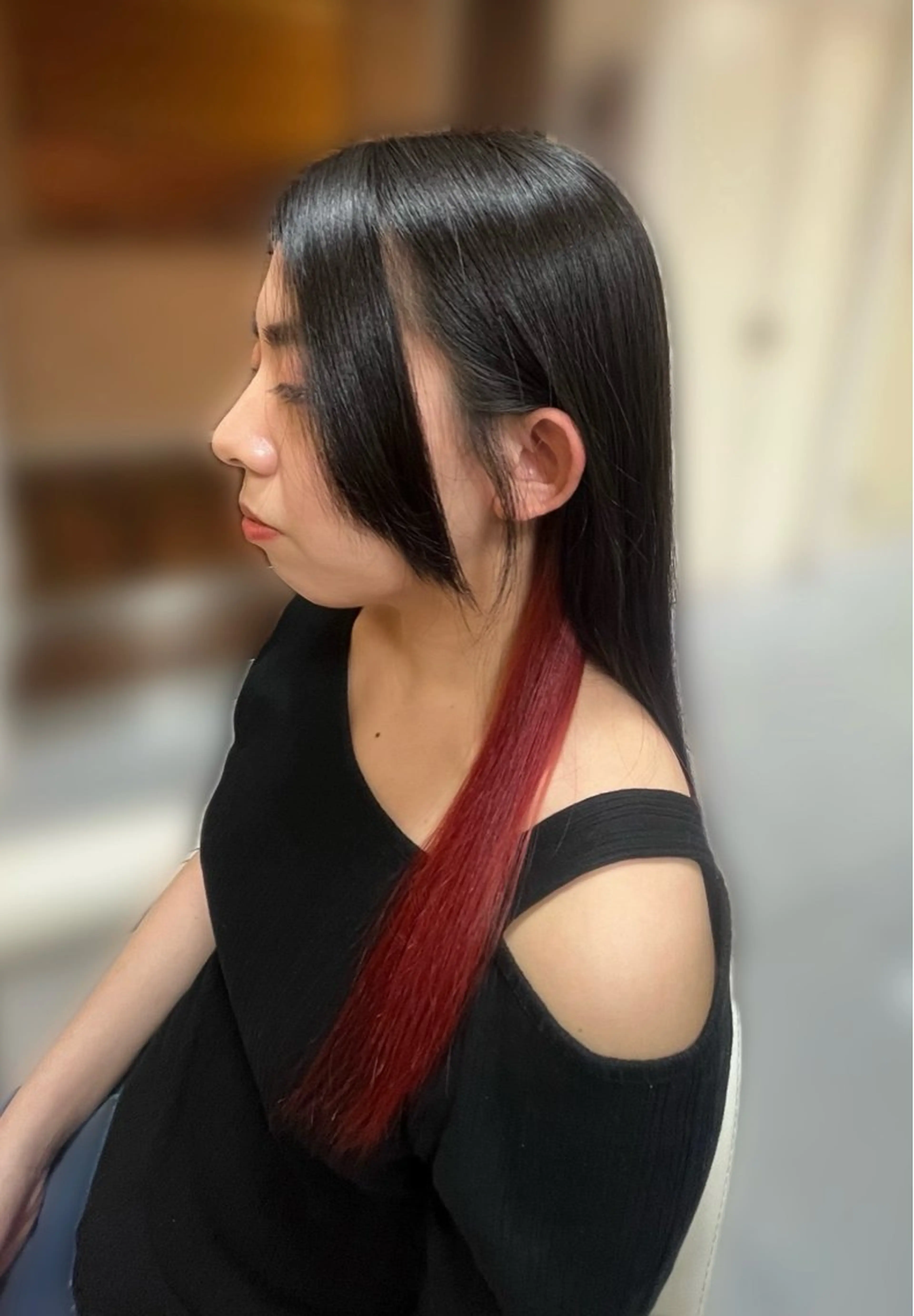 【チラ見せ🫣で可愛く】インナーブリーチ×カラーの写真