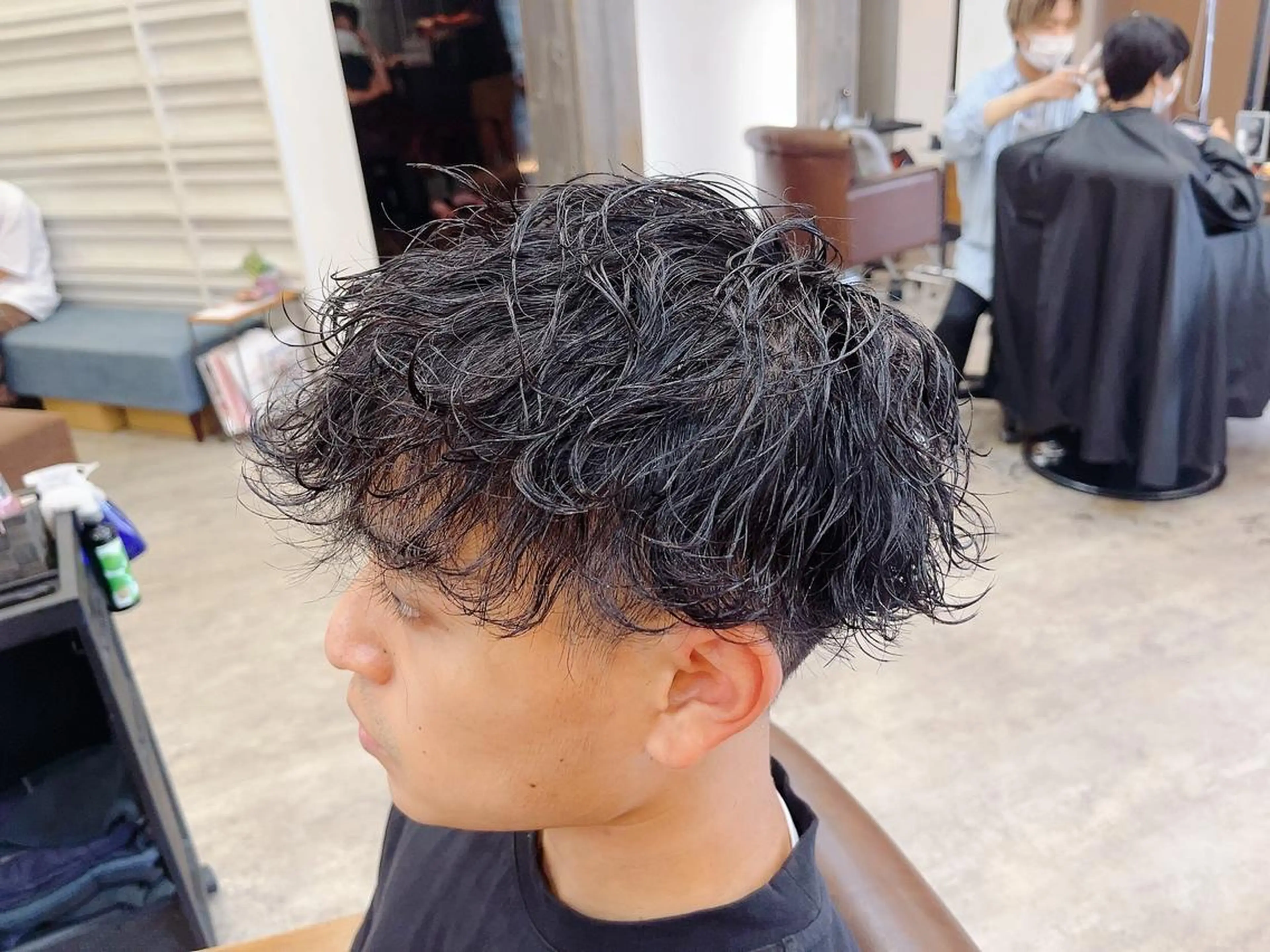 ショート カラー パーマ メンズ カット パーマ ケイゴ【店長】 メンズパーマ特化のヘアスタイル