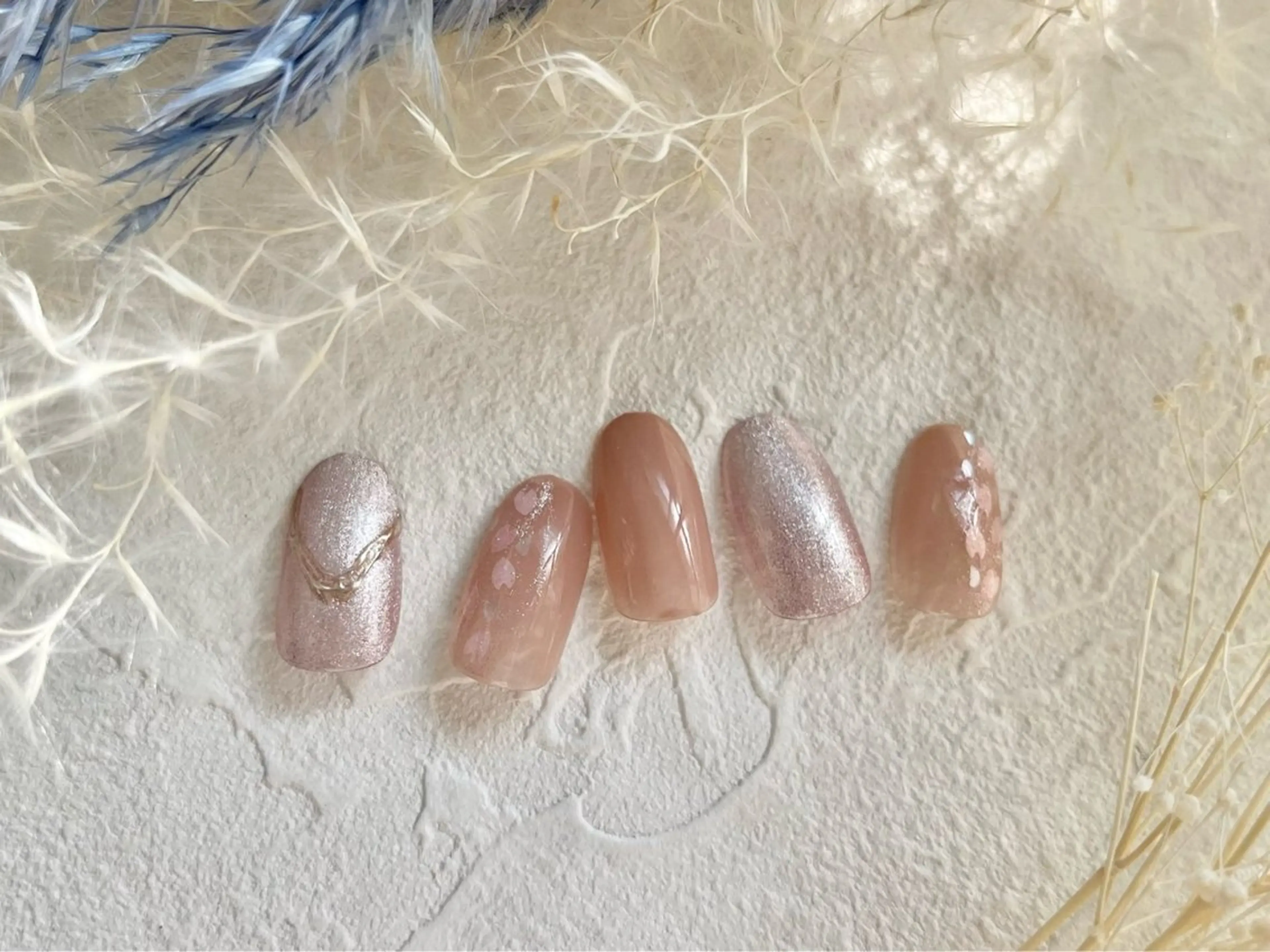 ネイル オーロラネイル フットネイル フレンチネイル ジェルネイル 韓国ネイル ハンドネイル kiki nail たまプラーザのネイルデザイン