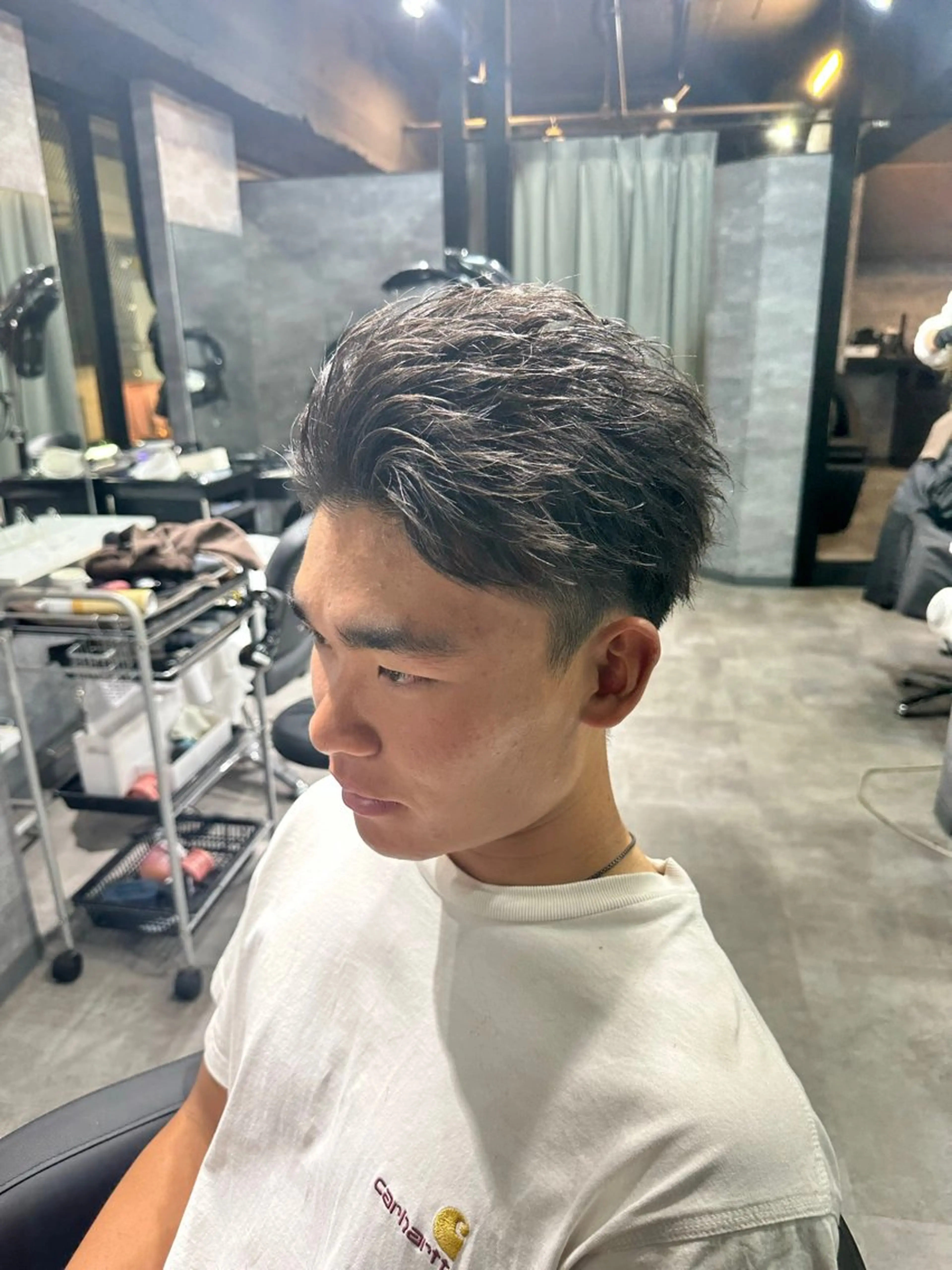 ショート 外国人風カラー ハイライト レイヤーカット ショートヘア RAISE by_WHITE所属・師藤 達也のヘアスタイル