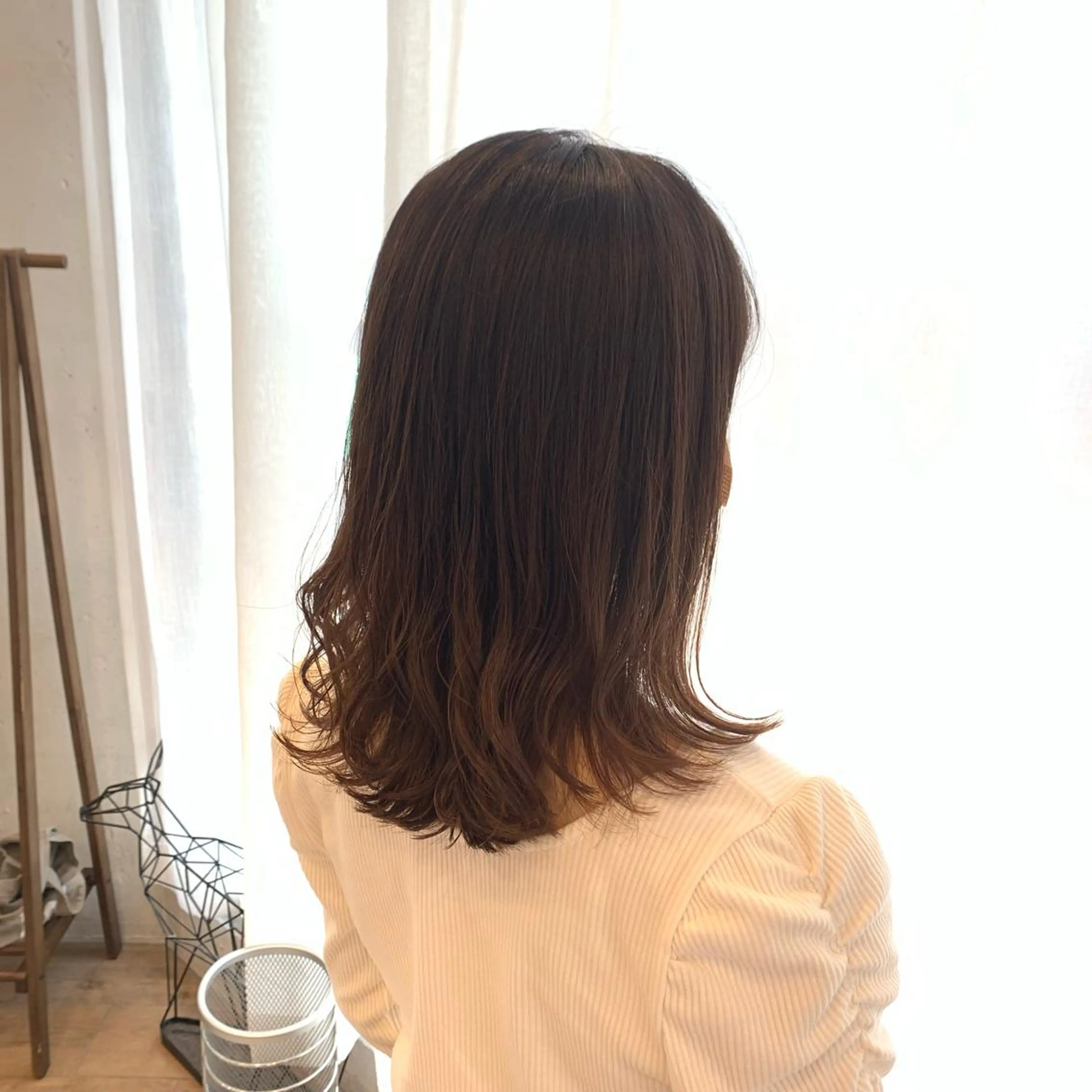 ミディアム パーマ まろやかカラー🤎 みなとまほのヘアスタイル