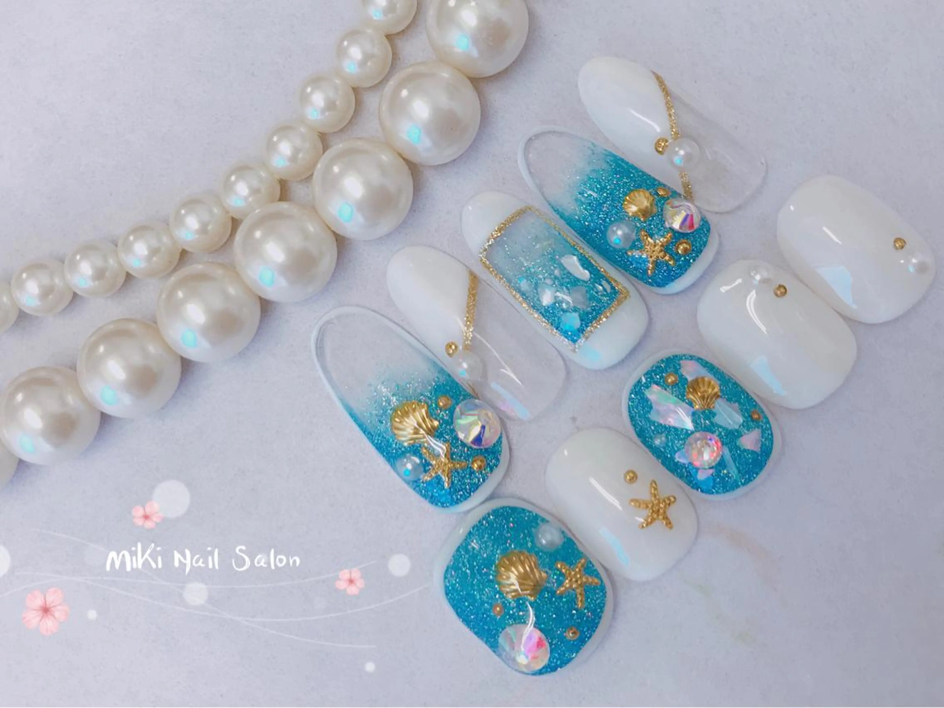 ネイル MiKi Nai池袋 長さだし得意のネイルデザイン