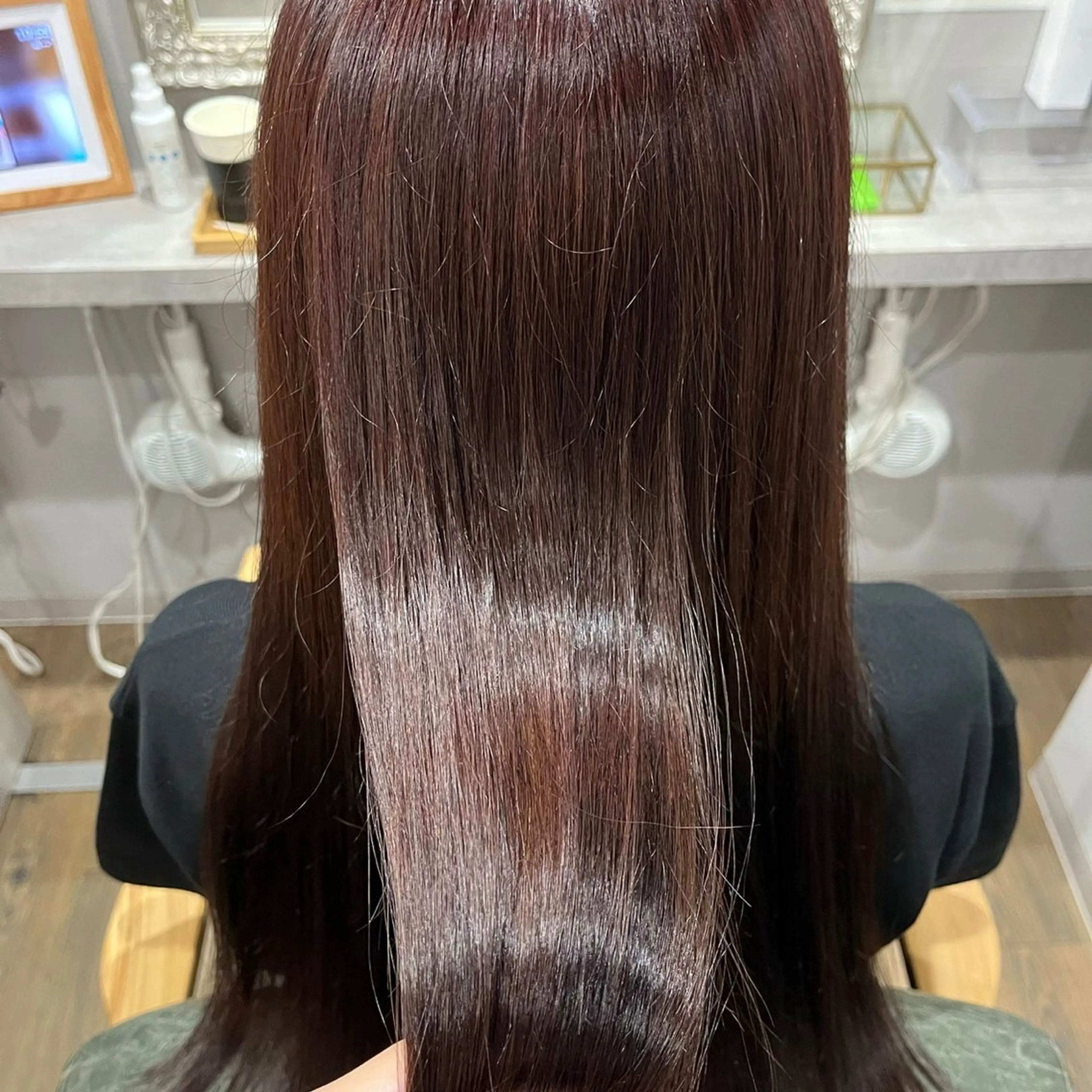 ロング カラー 阪口 萌のヘアスタイル
