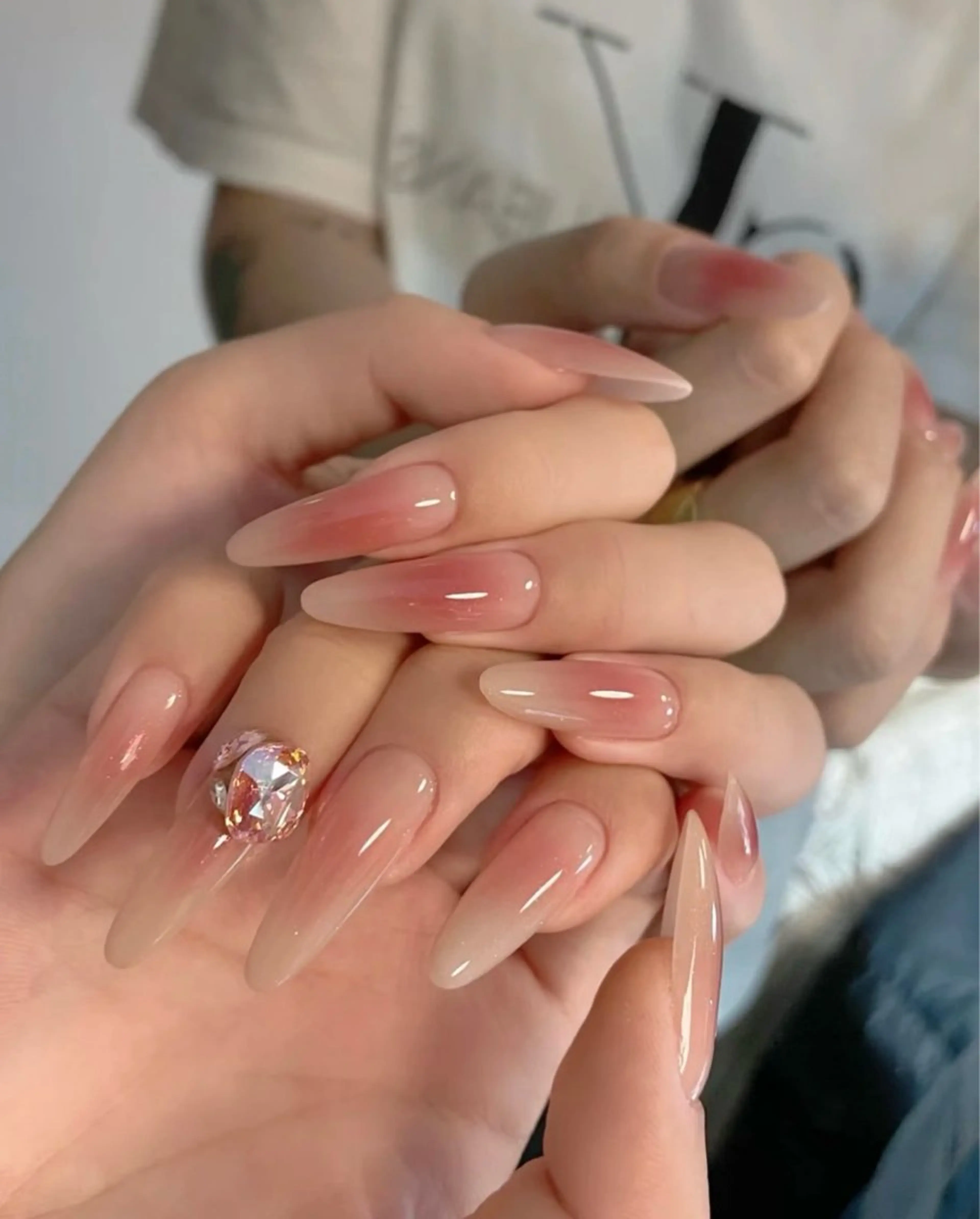 ロング めぐみのネイルサロン スタッフ練習のネイルデザイン