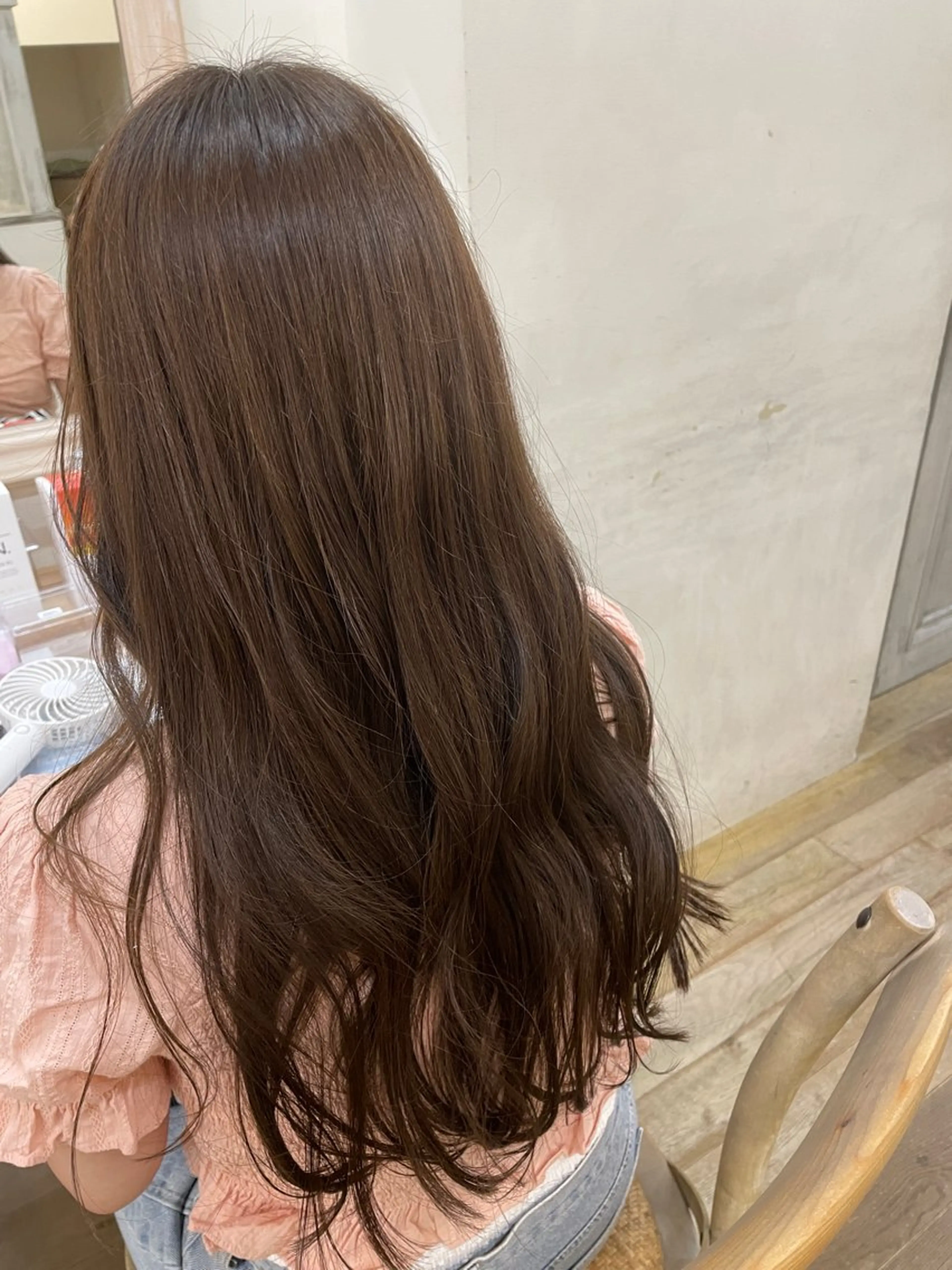 ロング カラー ブラウンカラー 透明感カラー 玉邑 美菜のヘアスタイル