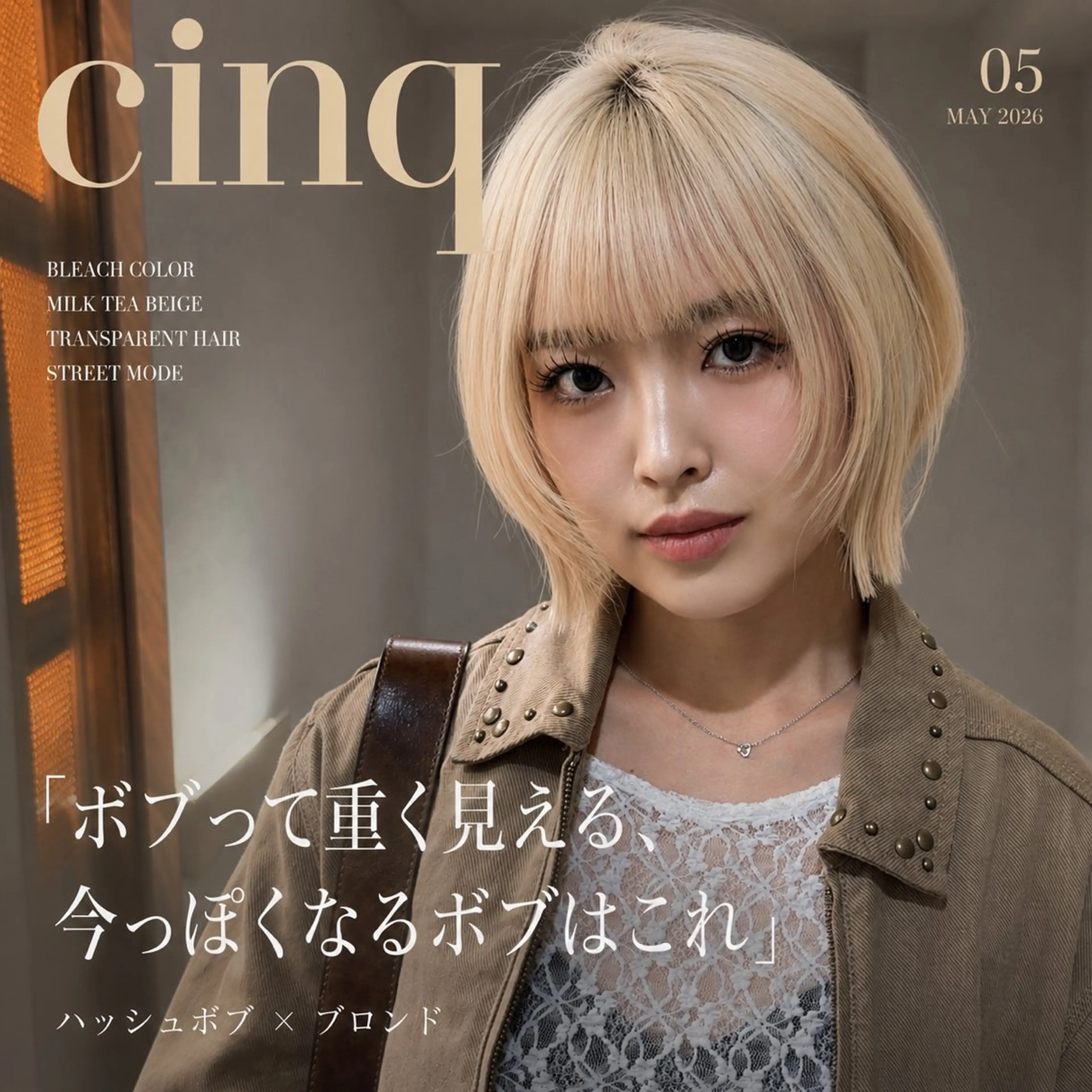 ショート カラー ボブレイヤー ブロンド ボブ レイヤーカット 髪質改善ケアブリーチ レイヤーカット/ミワのヘアスタイル