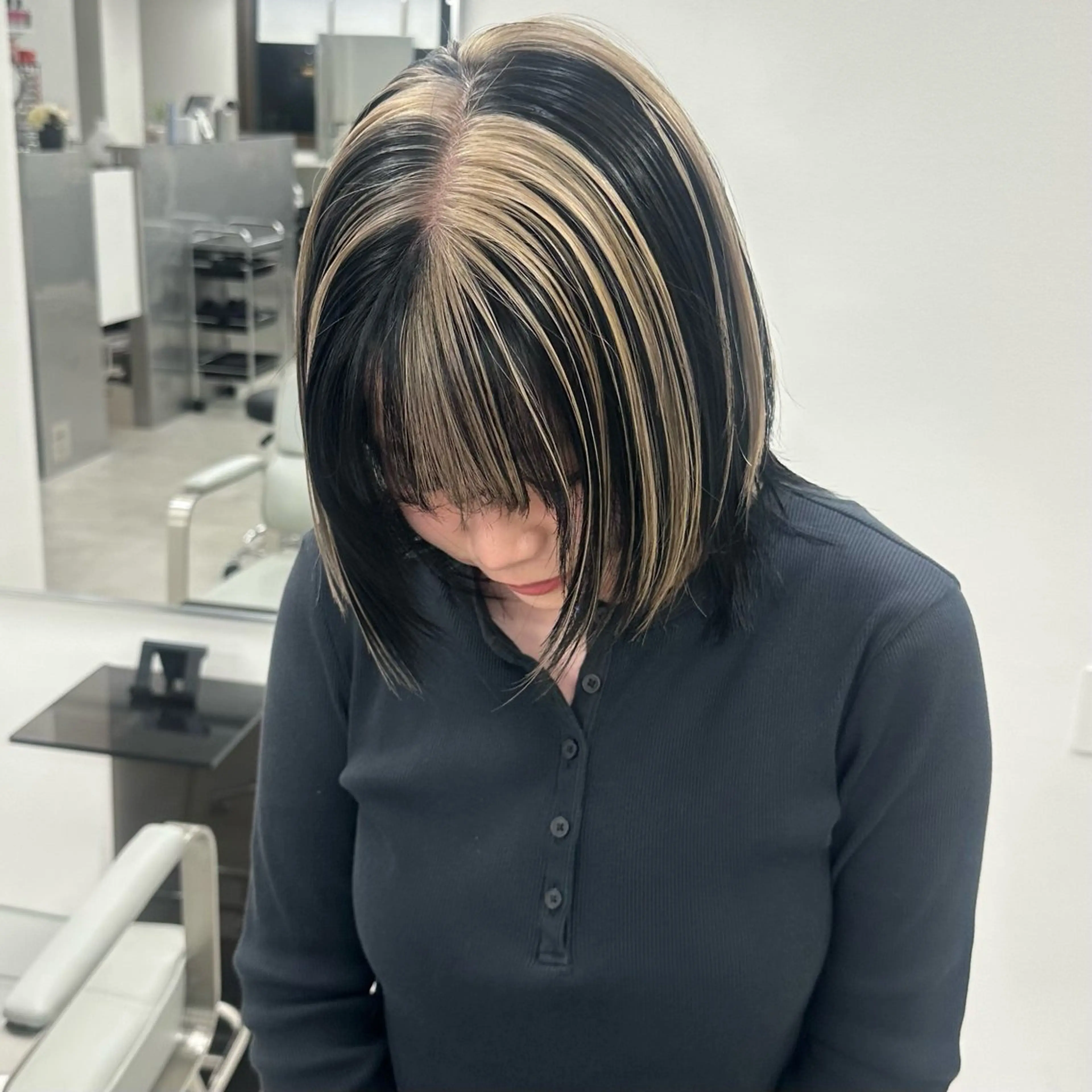 ミディアム ヘアカラー トリートメント ブリーチ/ベージュ /natsumiのヘアスタイル