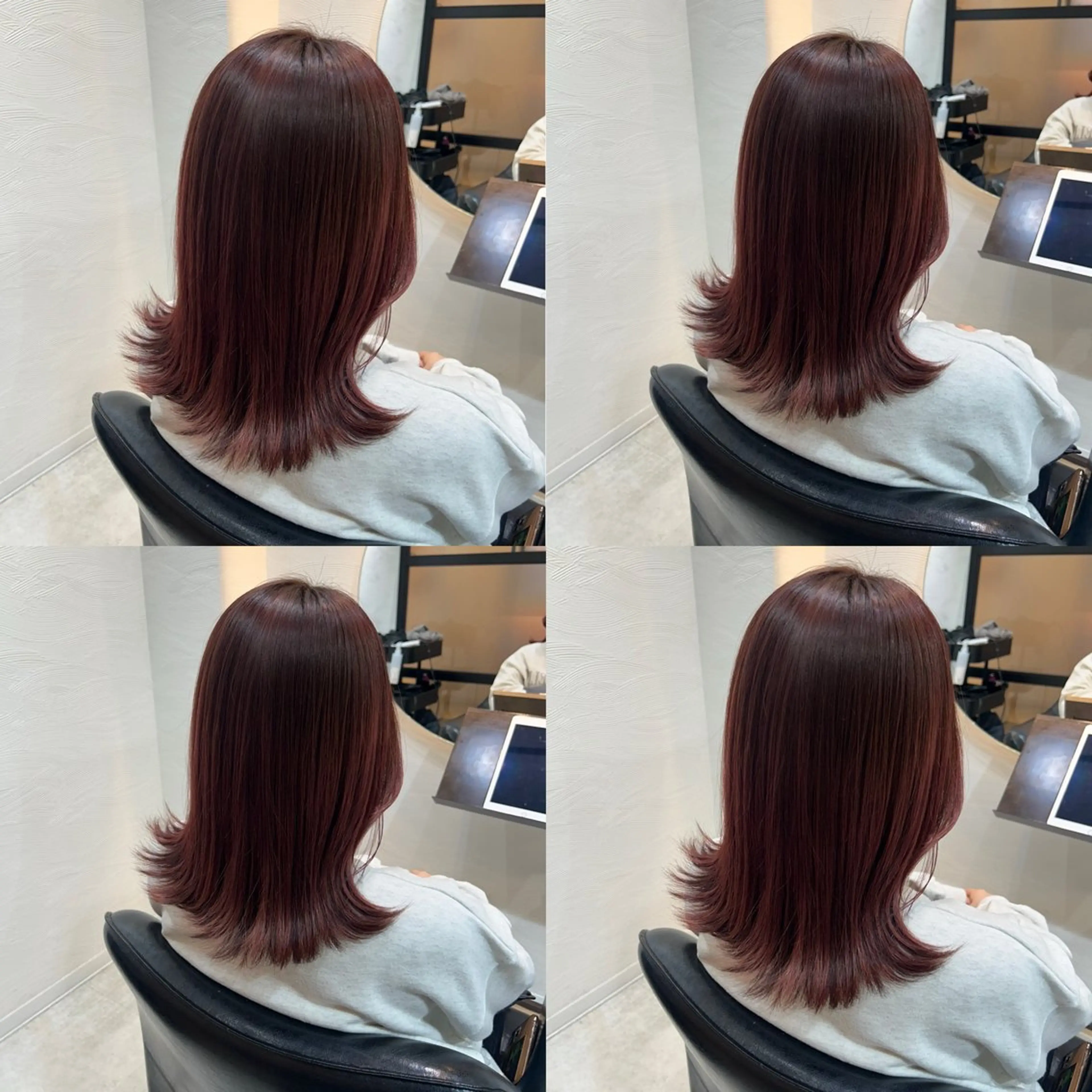 ミディアム カラー カット ヘアカラー トリートメント 🤍透明感/韓国風 🤍サクラギヒトミのヘアスタイル