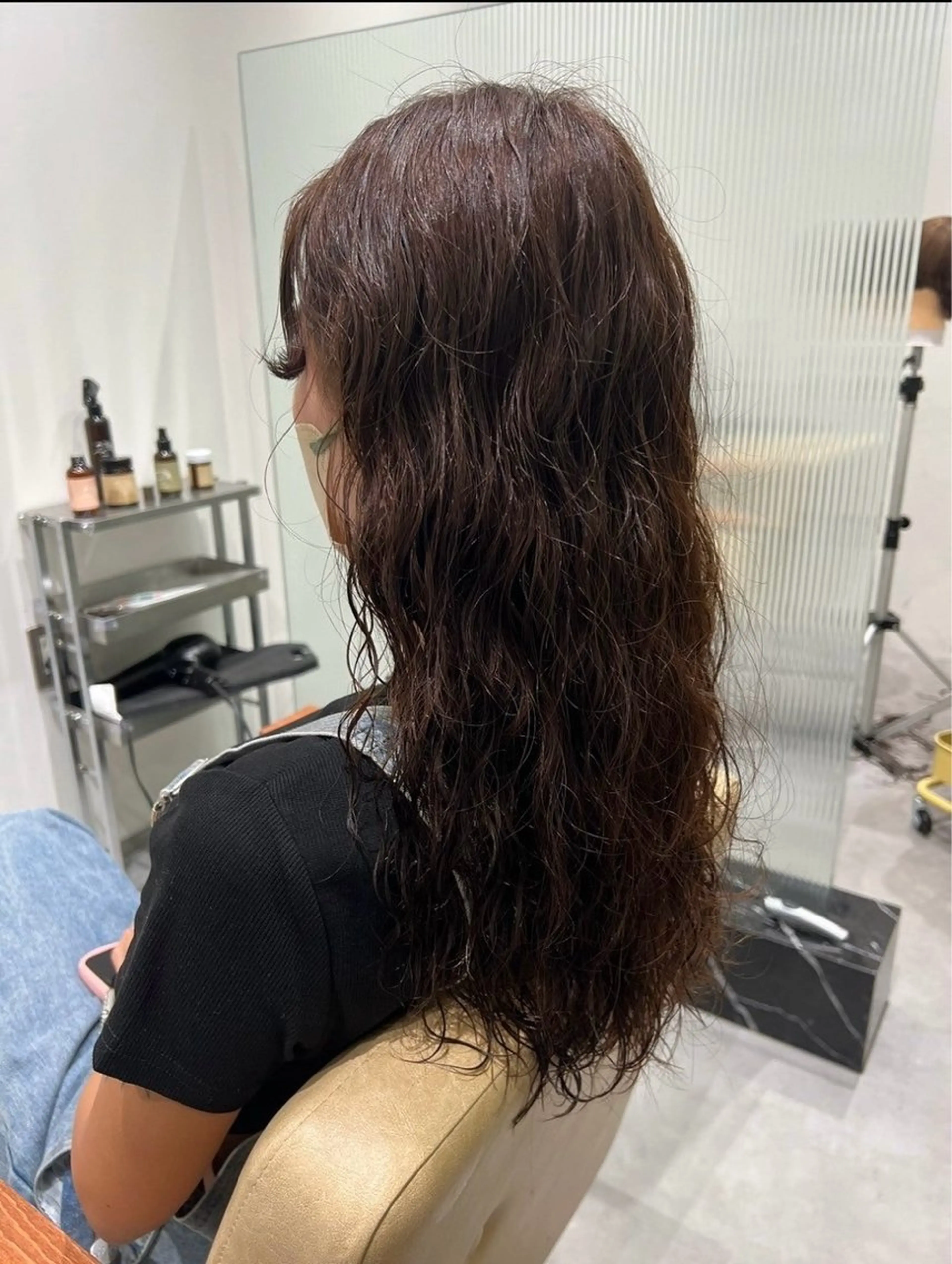 パーマ デジタルパーマ ハイトーン／ レイヤー／ボブのヘアスタイル