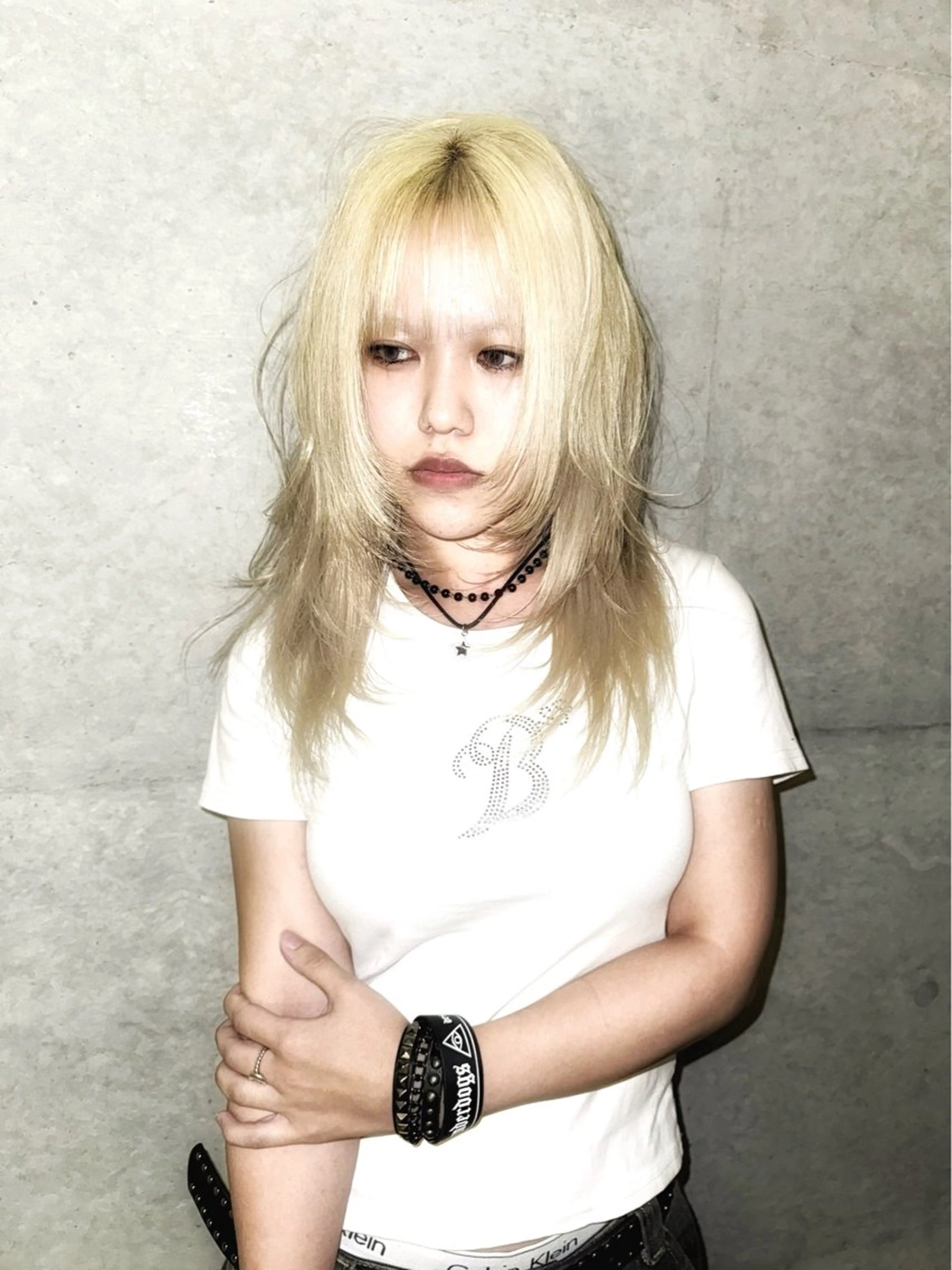 セミロング カラー デザインカラー⭐︎★ 🐆hyo🐆のヘアスタイル