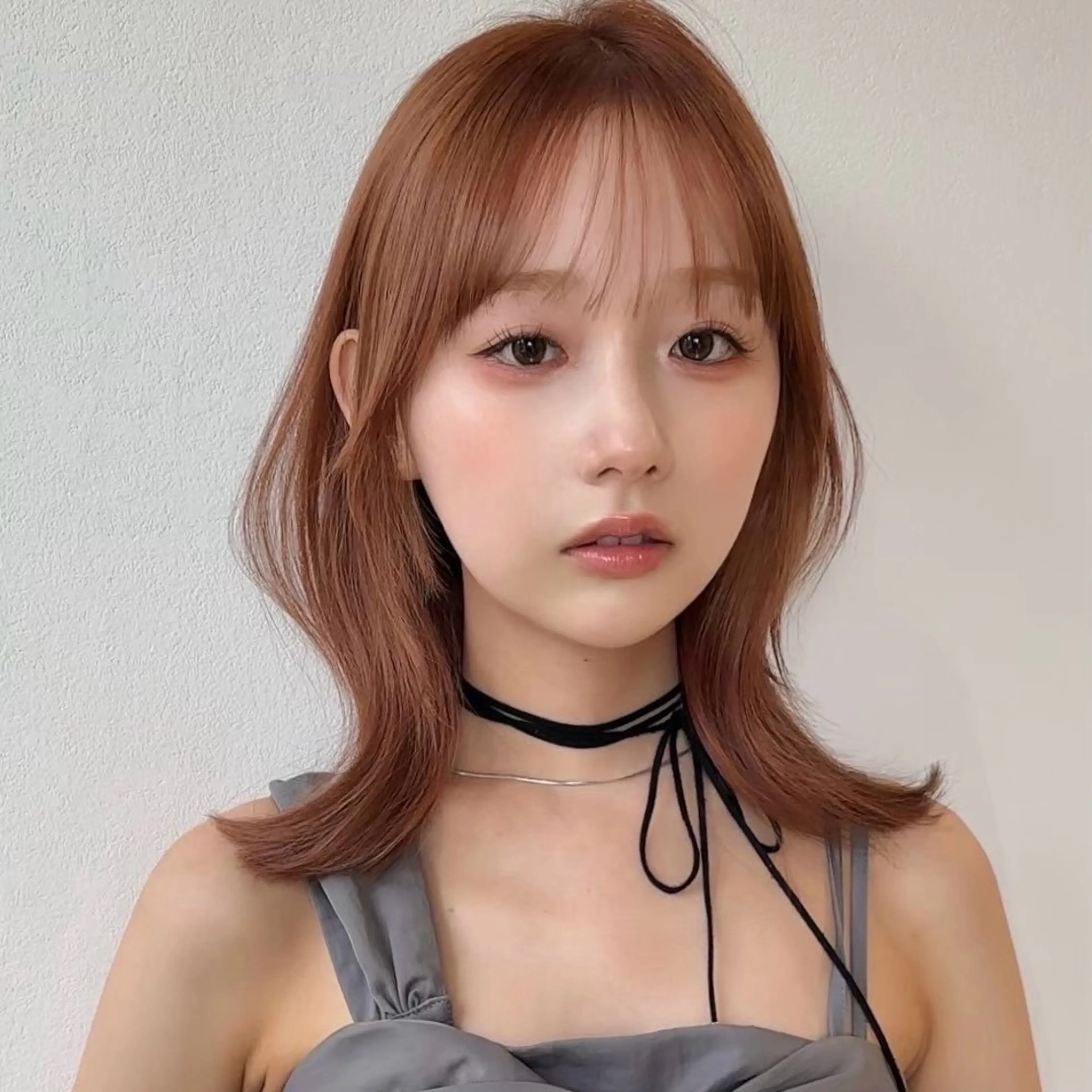 ミディアム カラー ブラウンカラー 透明感カラー 韓国風ヘア 韓国ヘア/摂津 愛香🎀🪽のヘアスタイル