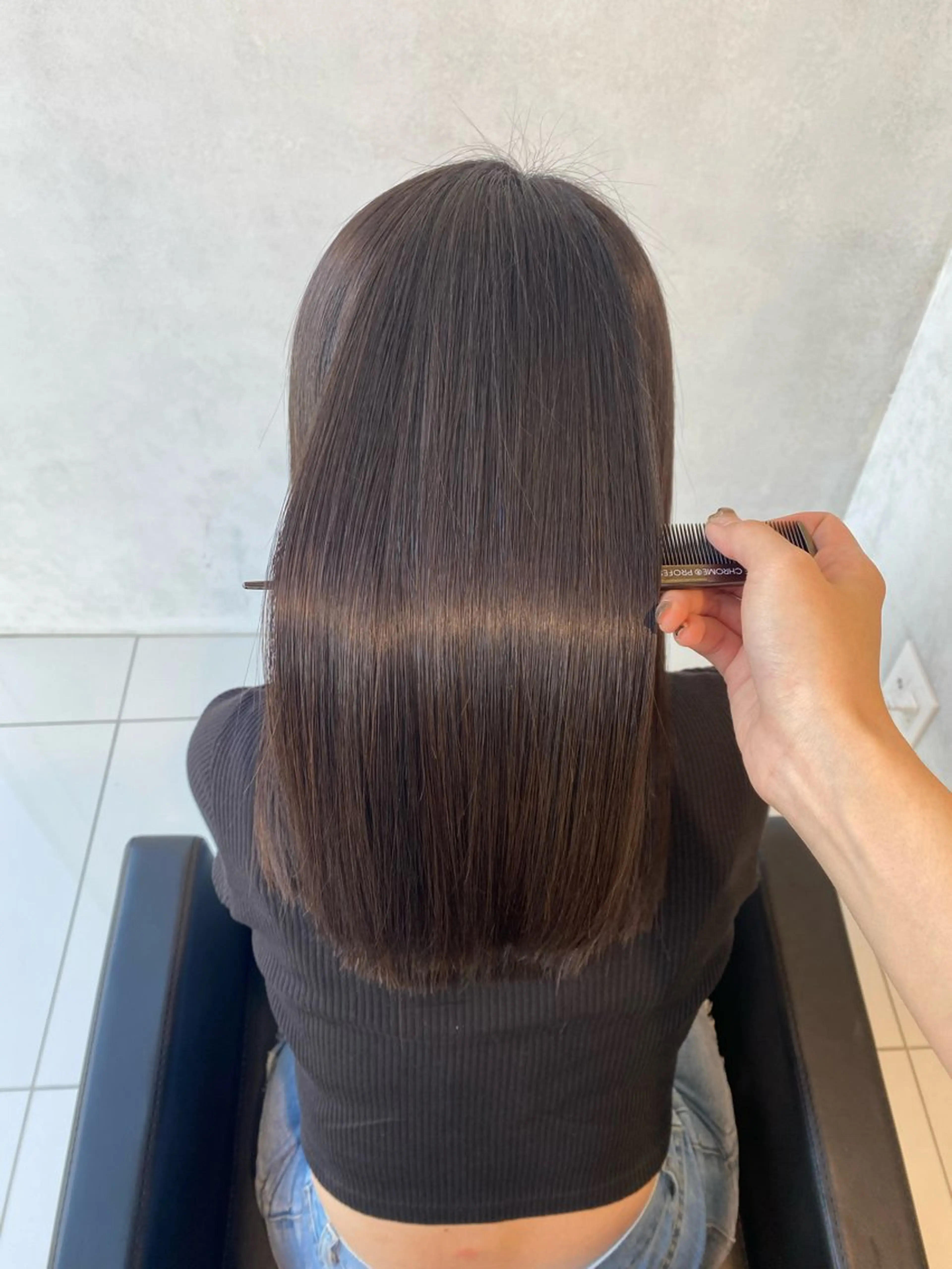 セミロング 縮毛矯正 トリートメント AOl所属・🫧艶髪🪽 Karinのヘアスタイル