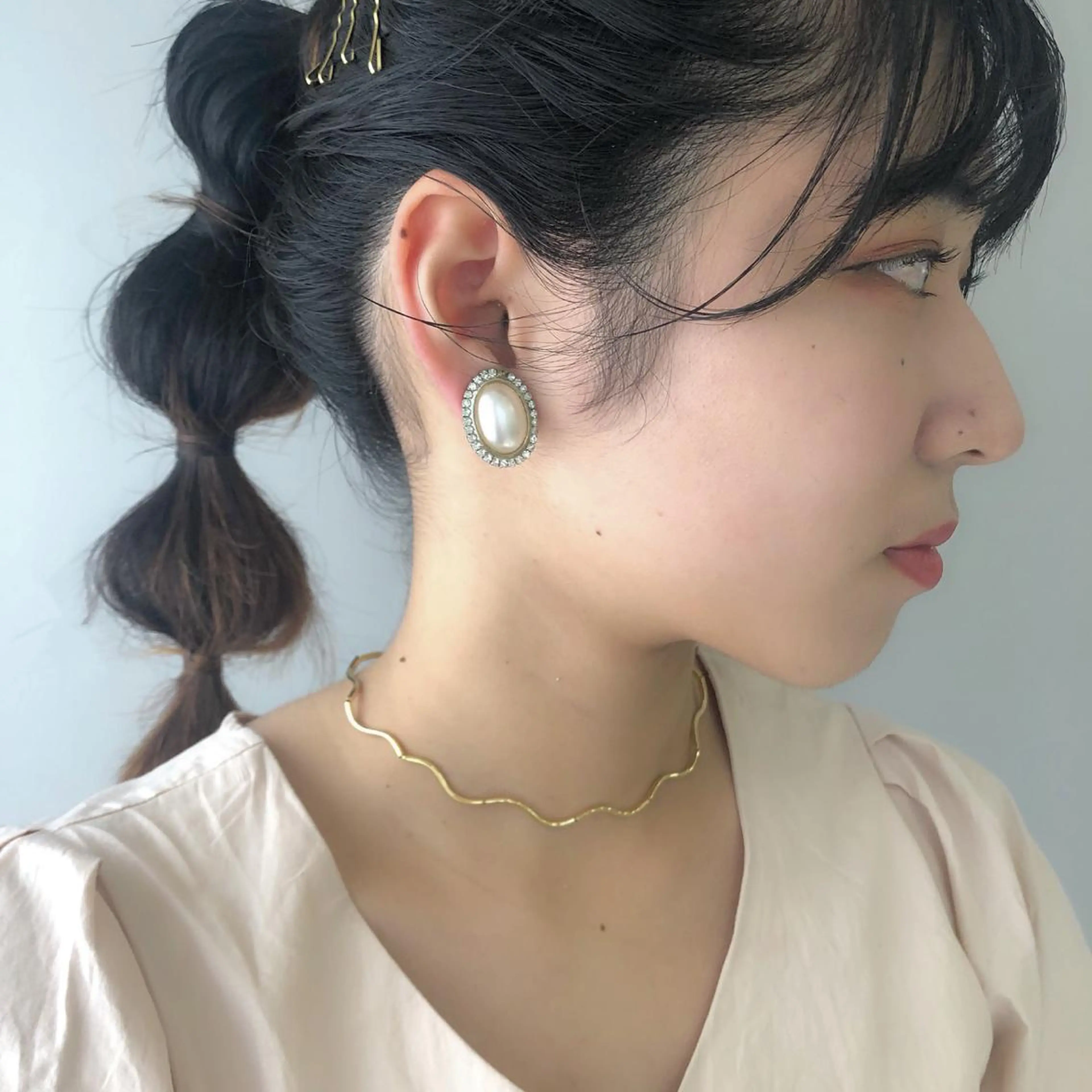 ロング 顔周りの垢抜けヘア 立山あいりのヘアスタイル