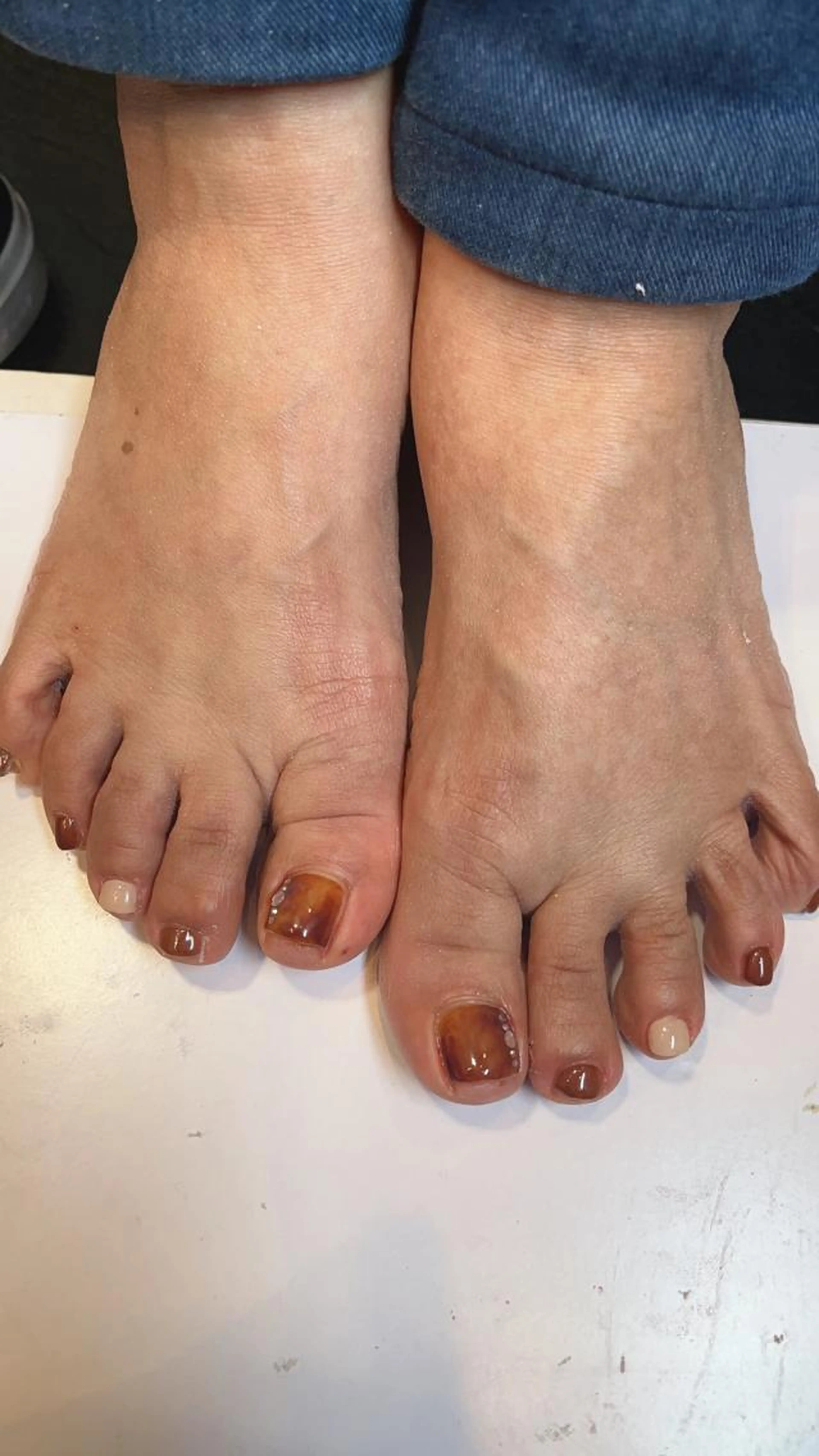 フットワンカラー【オフなし、ケア込み】の写真