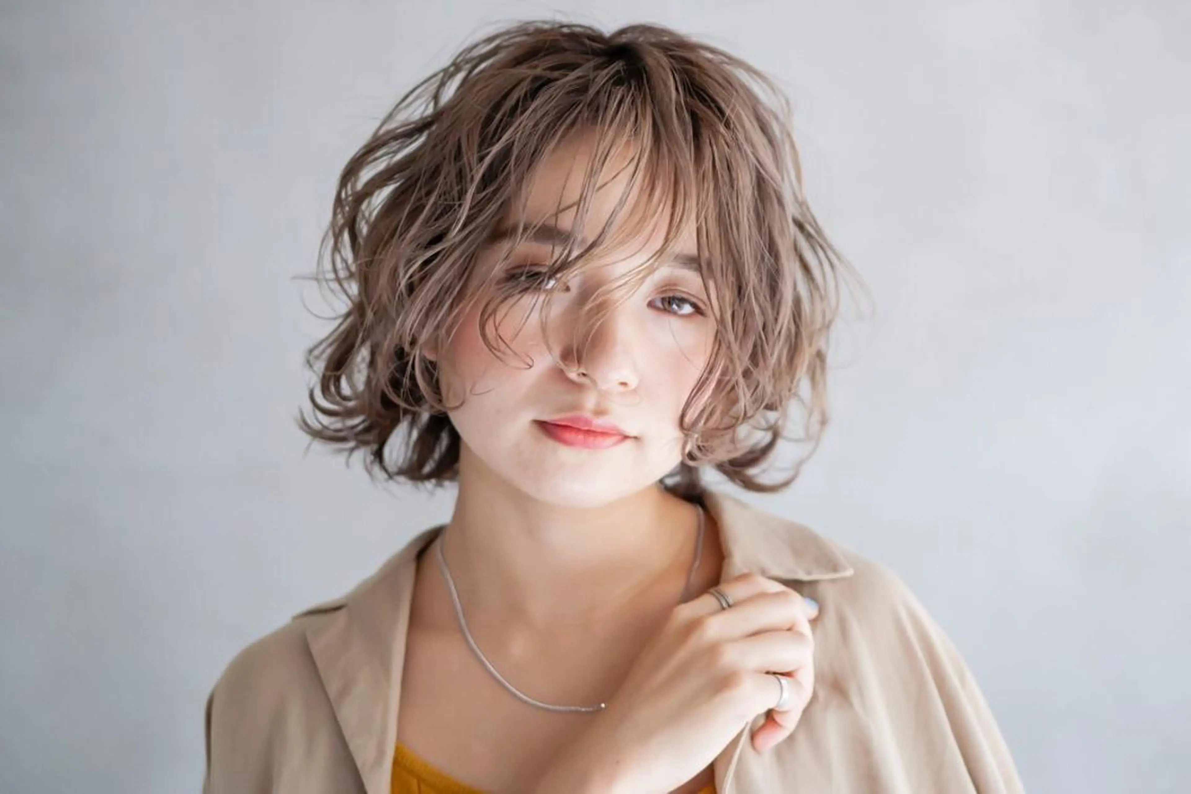 ミディアム ダブルカラー🤍 髪質改善／原島のヘアスタイル
