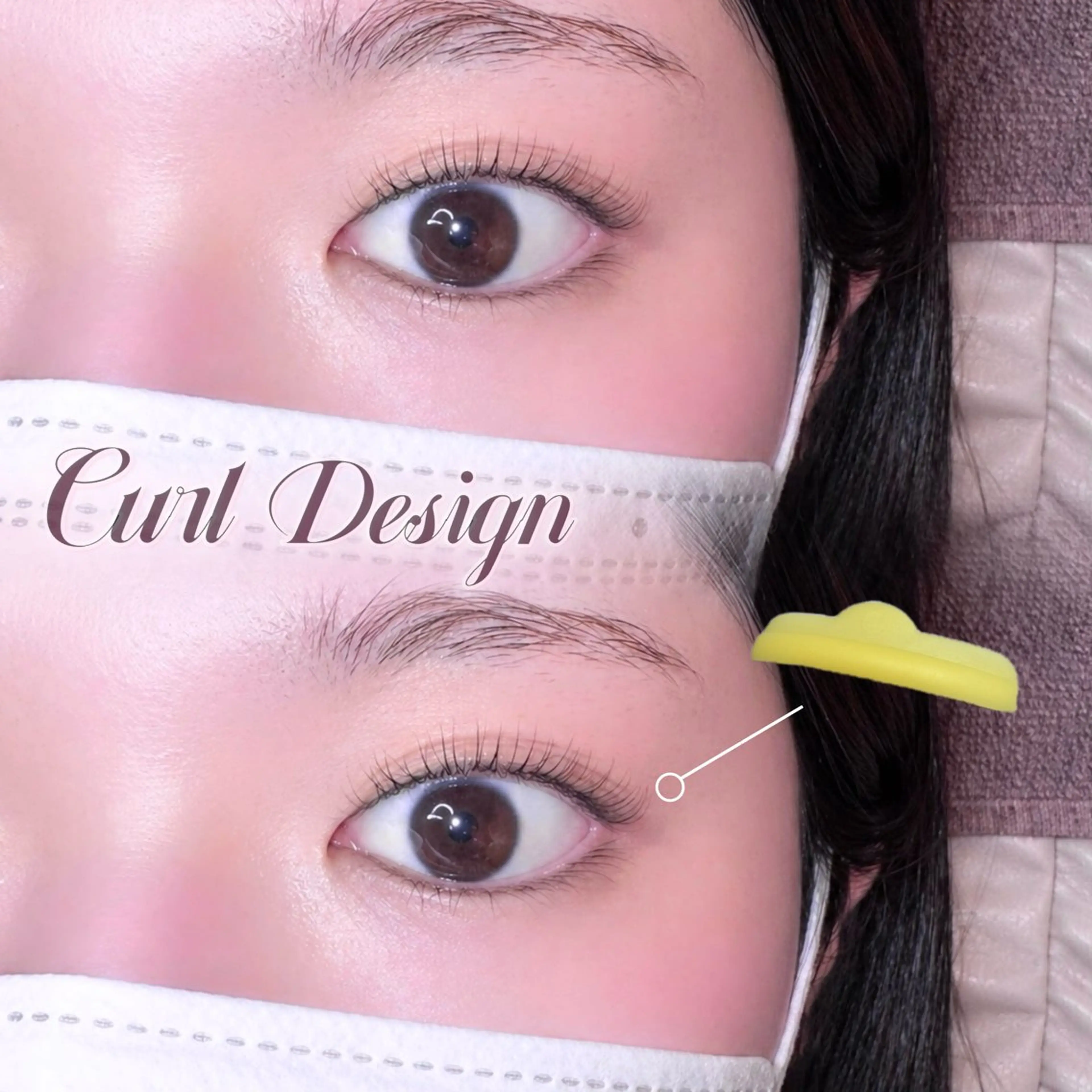 マツエク・マツパ ナチュラル 一重×まつ毛パーマ fein. reina🩰🫧のマツエク・マツパデザイン