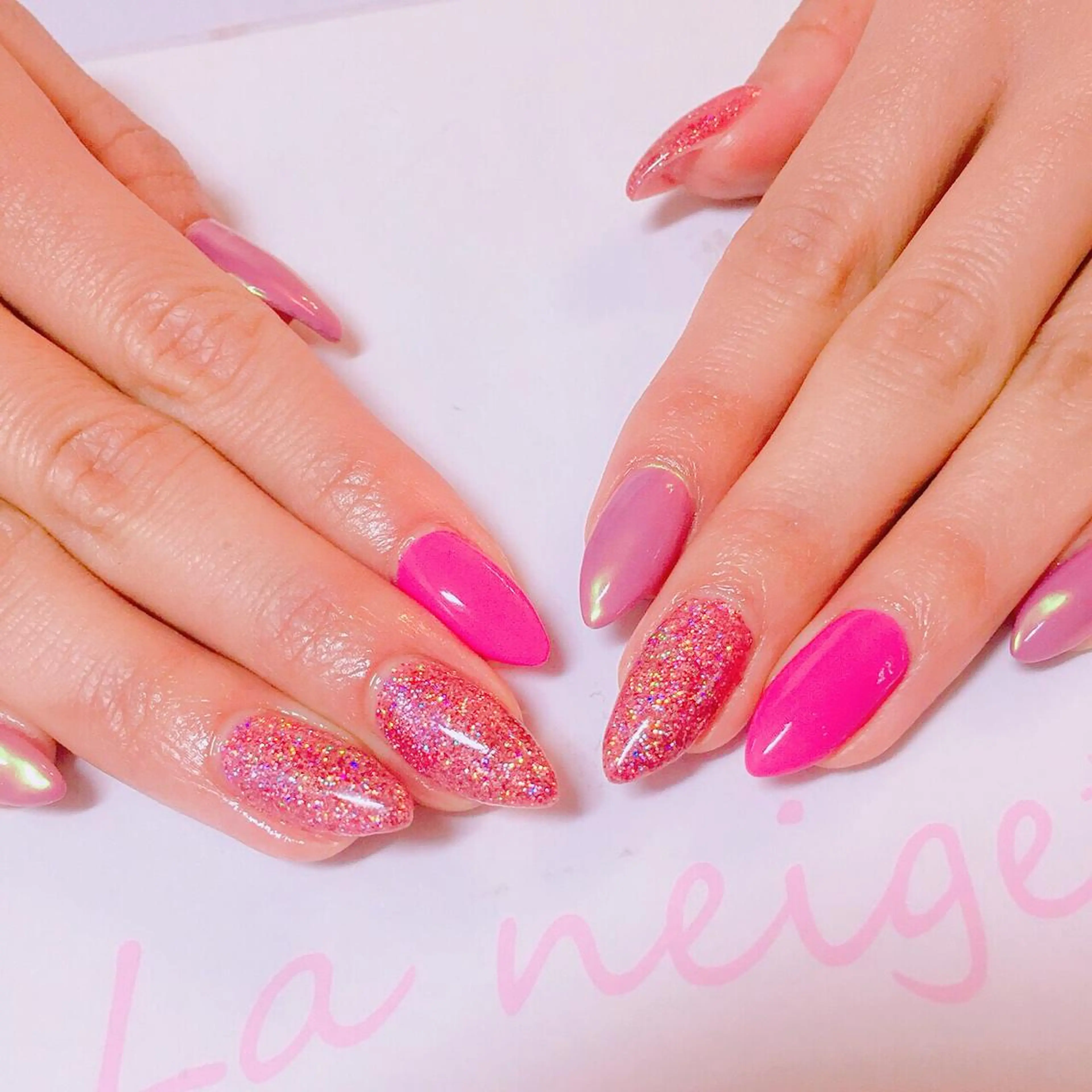 ネイル ロングネイル La neige* yuki 🐩🌙のネイルデザイン