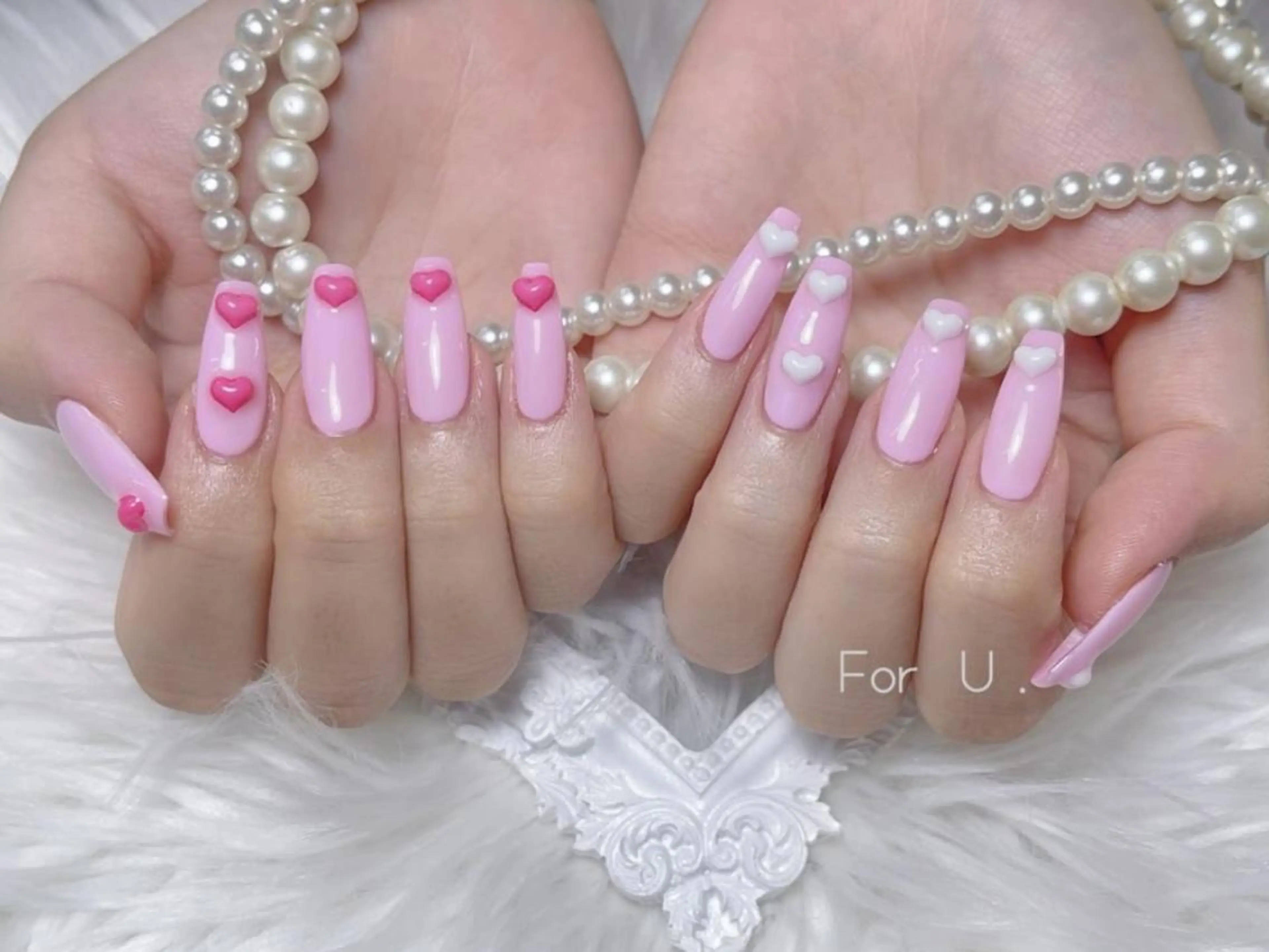 メンズ ネイル アートネイル フレンチネイル ジェルネイル キラキラネイル パラジェル Bloom kabukiのネイルデザイン