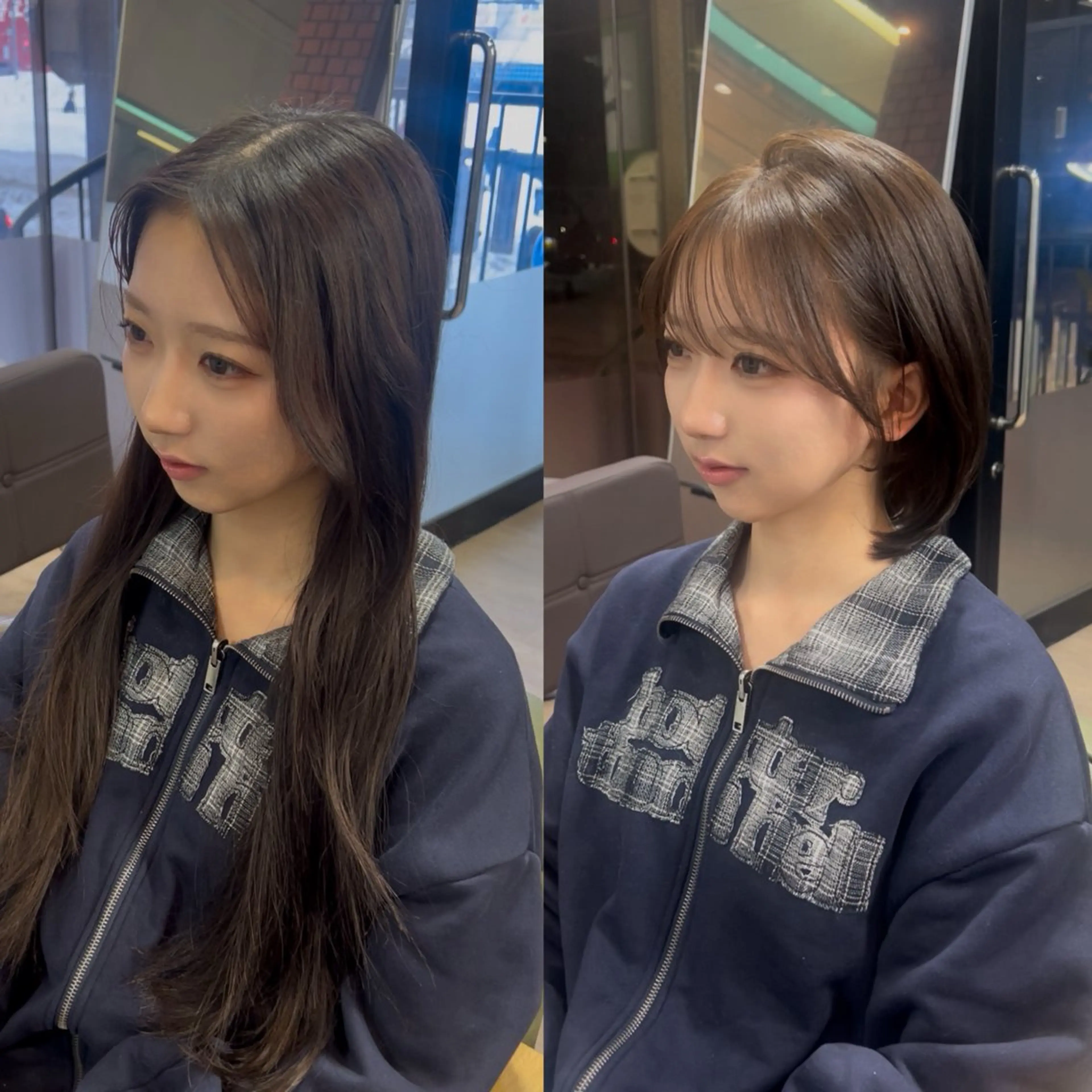 ショート カラー ボブ 韓国風ヘア カット ヘアカラー トリートメント yori所属・kokoro/ レイヤーstyle✭のヘアスタイル