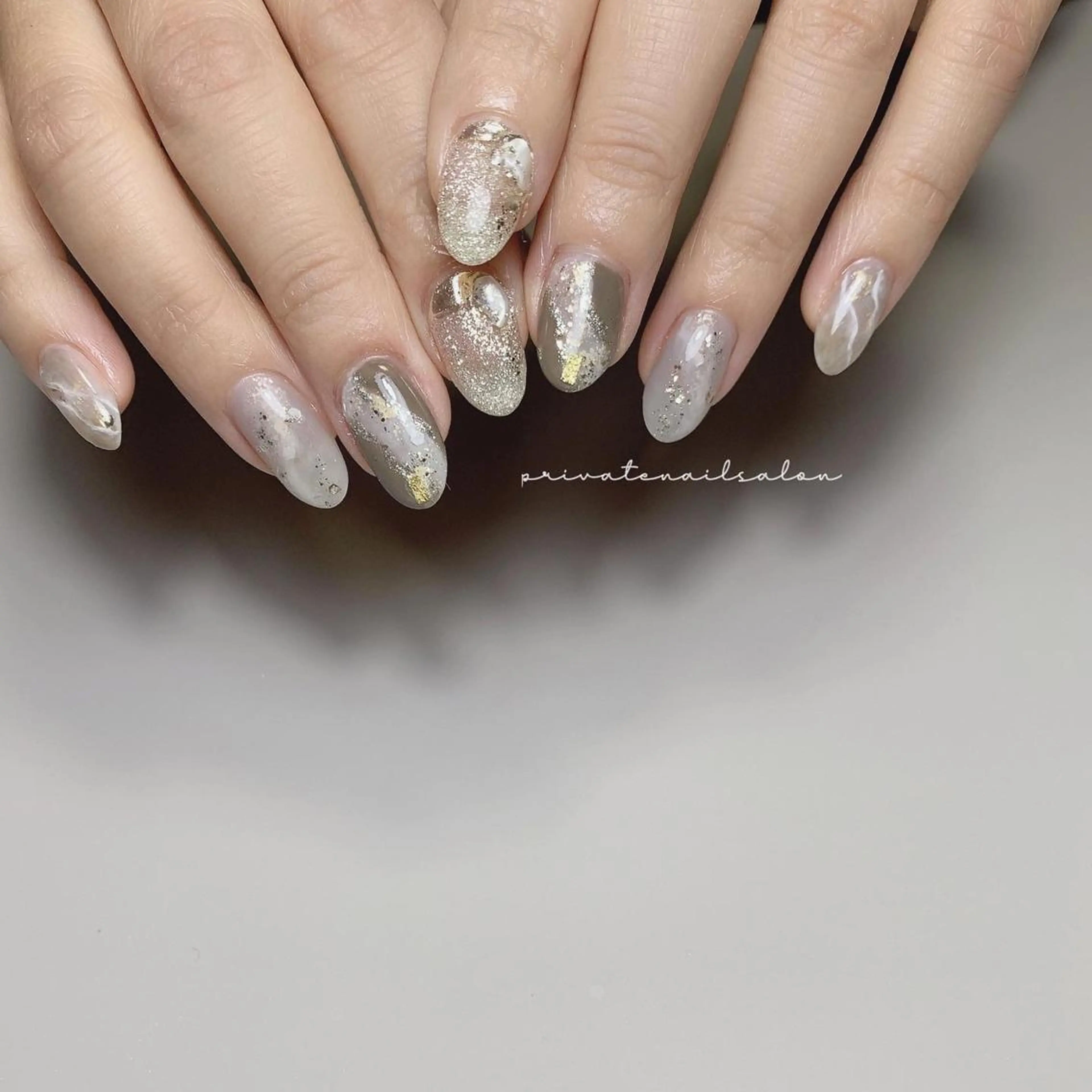 ネイル 持ち込み ニュアンスネイル ハンドネイル Liebe nailのネイルデザイン