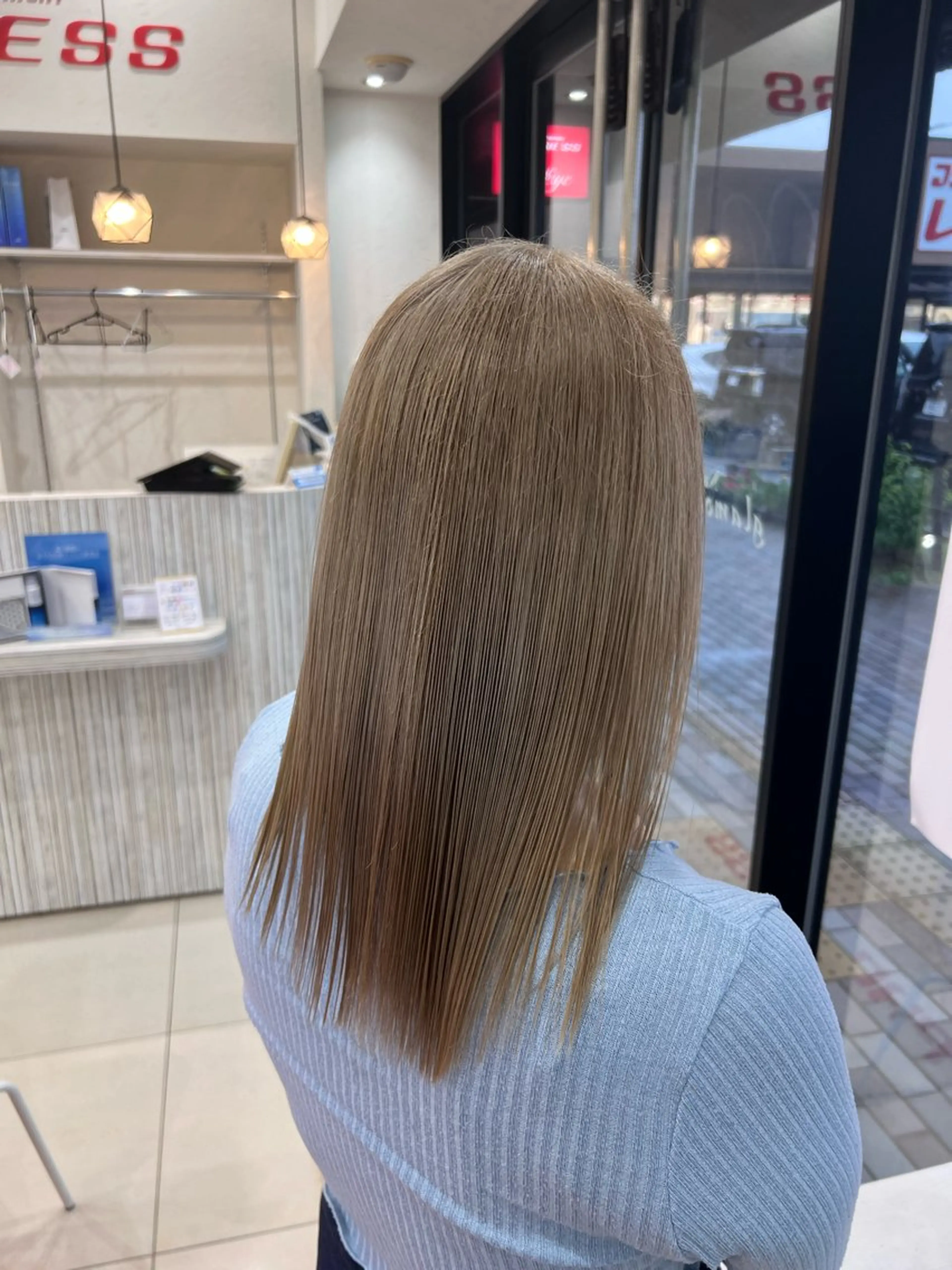 セミロング ヘアカラー 太白区/白髪ぼかし ハイライト/千葉達人のヘアスタイル