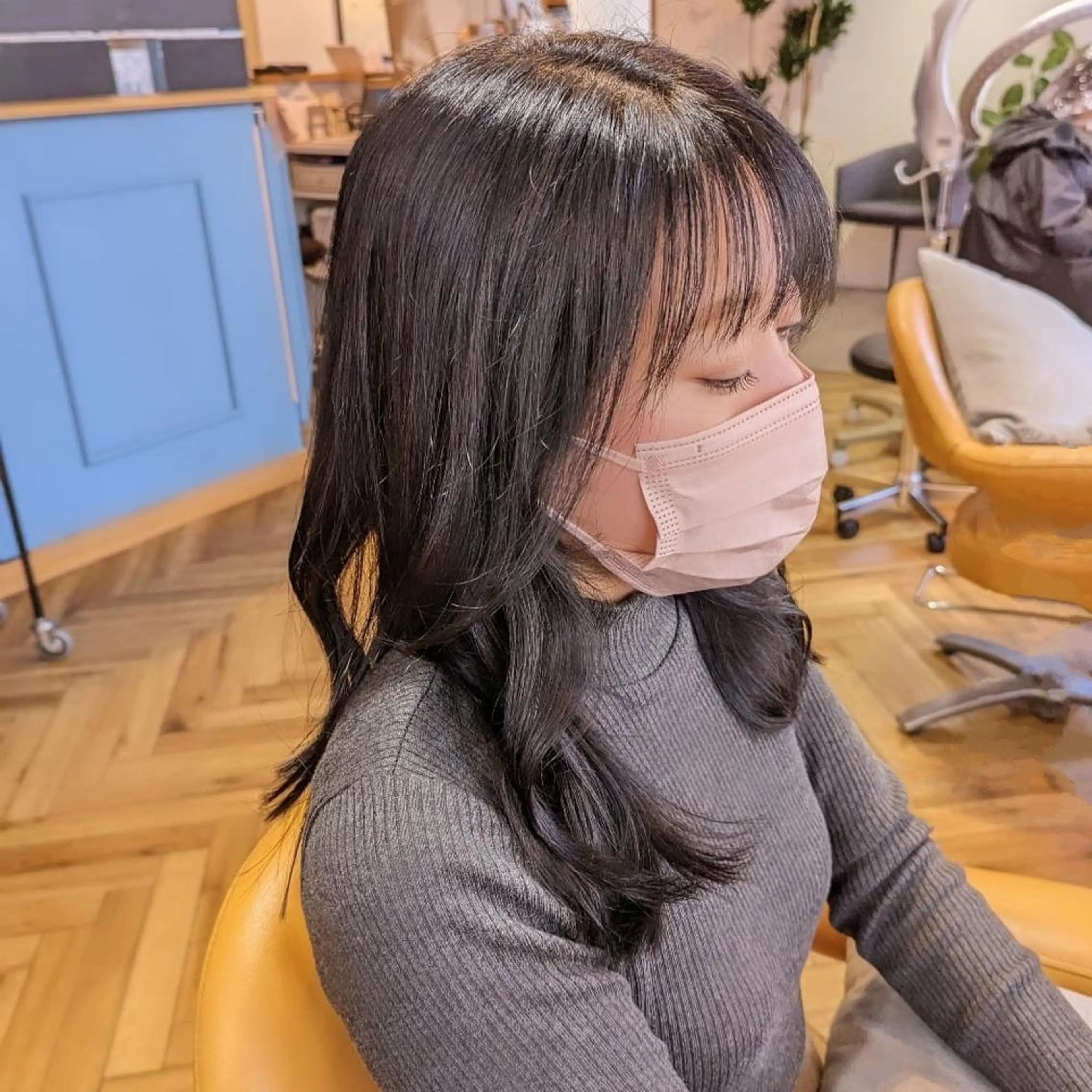 セミロング くびれヘア トリートメント newi 天王寺　 masakoのヘアスタイル