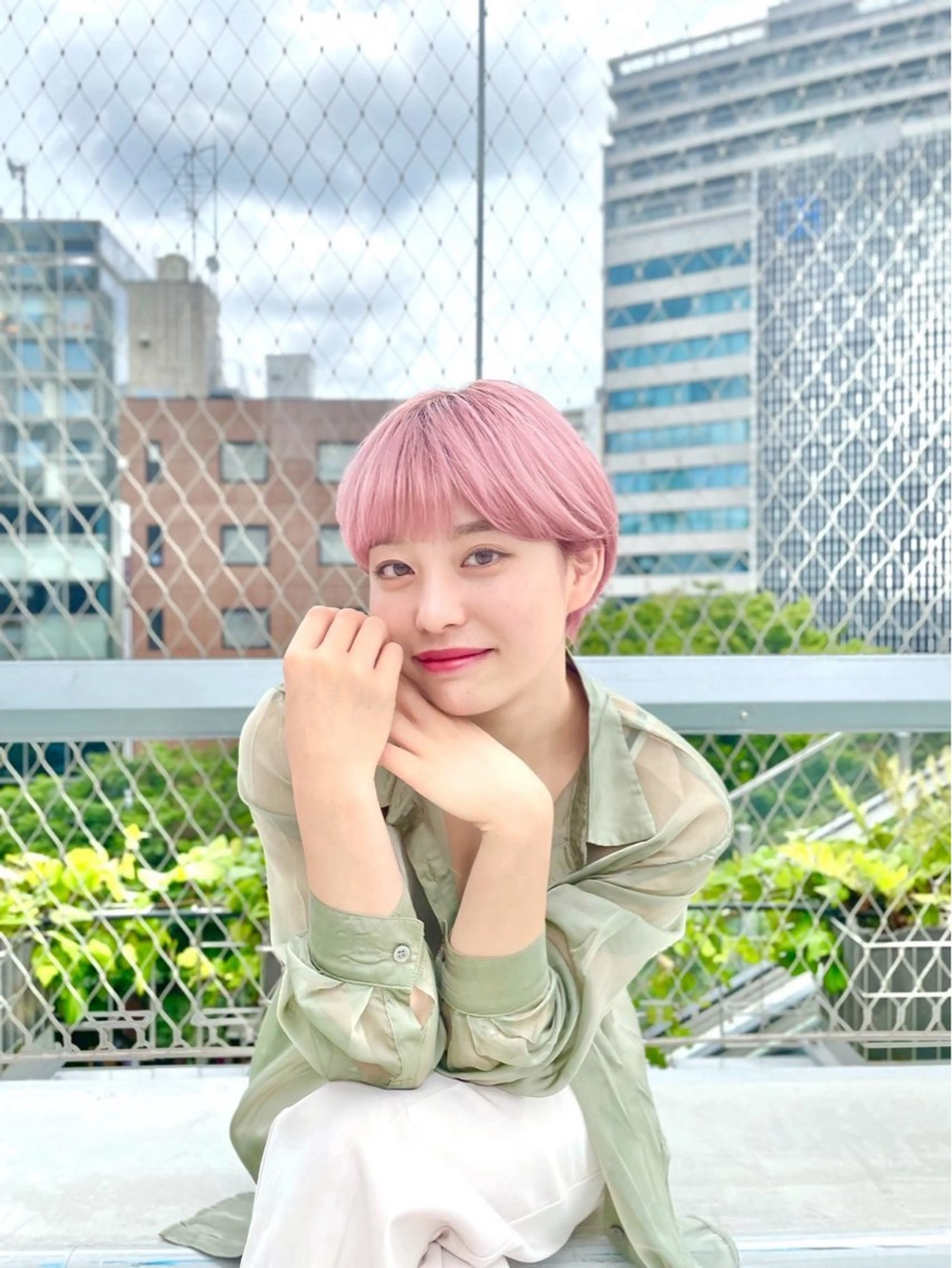 ショート カラー ヘアカラー 今野 惺虎のヘアスタイル