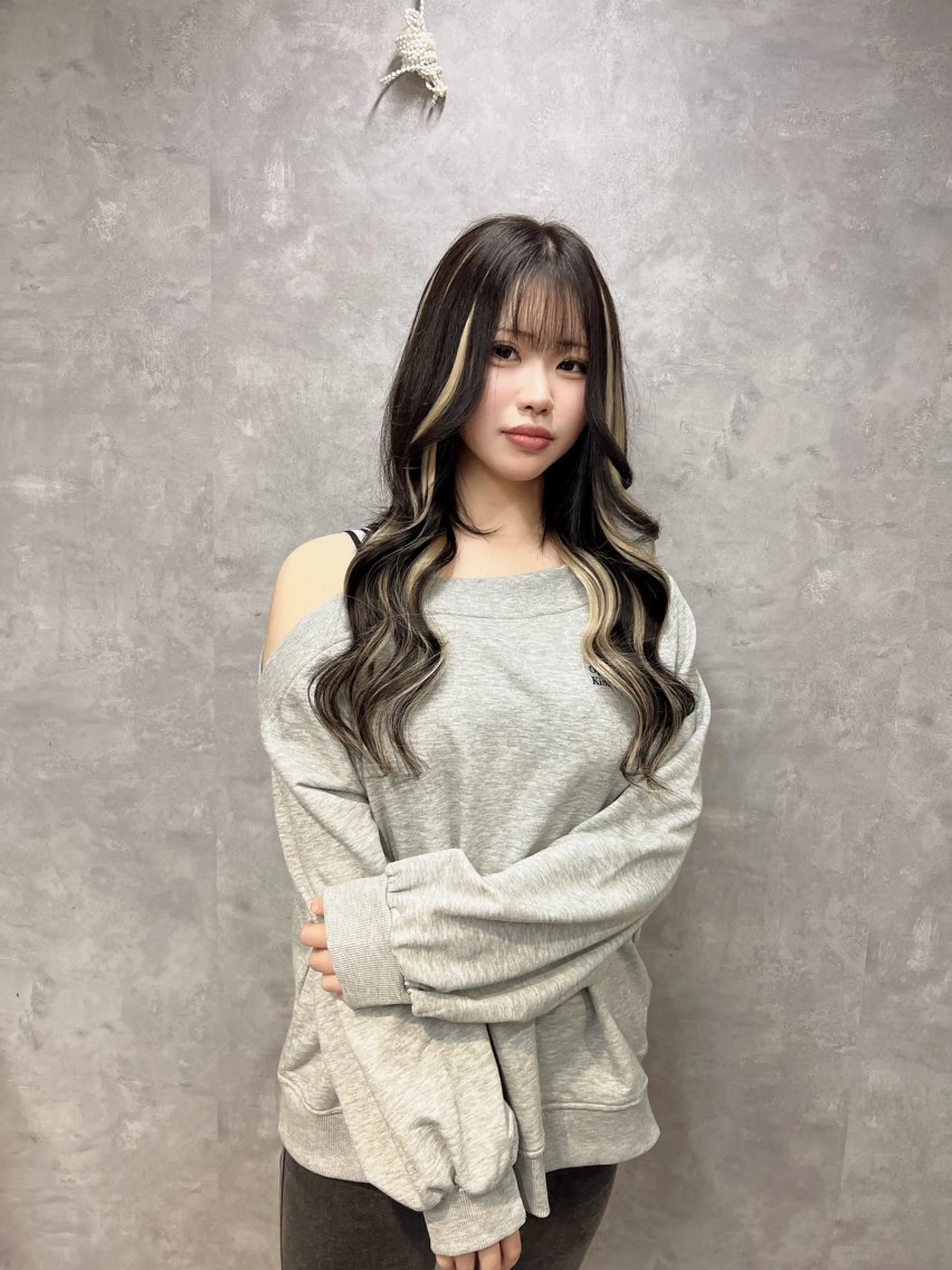 ロング プルエクステ エクステ ハイライト 原宿プルエク1位‼️ 口コミ⭐️5✨Kaiのヘアスタイル