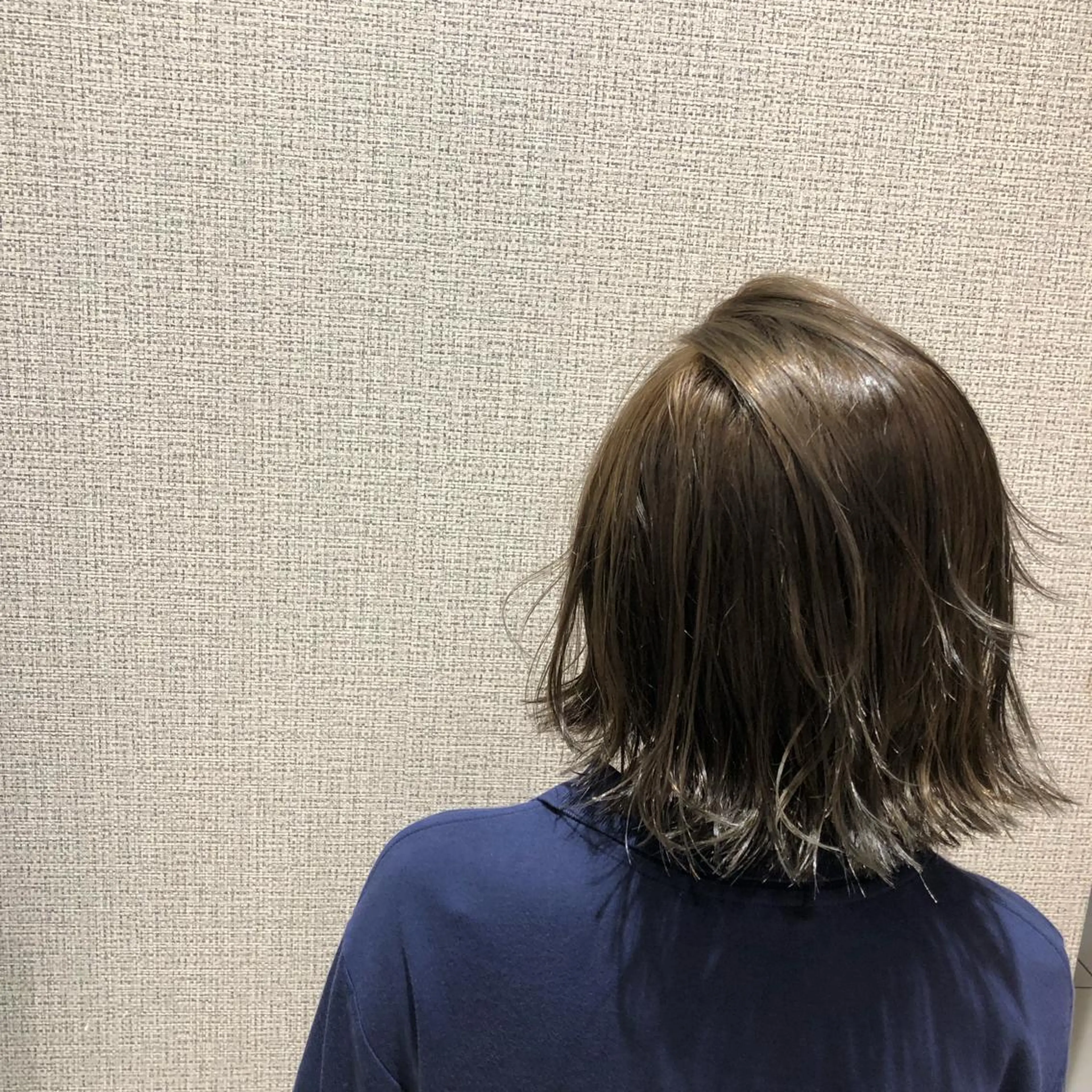 ミディアム ムトウセイマ/ 縮毛矯正/ブリーチのヘアスタイル