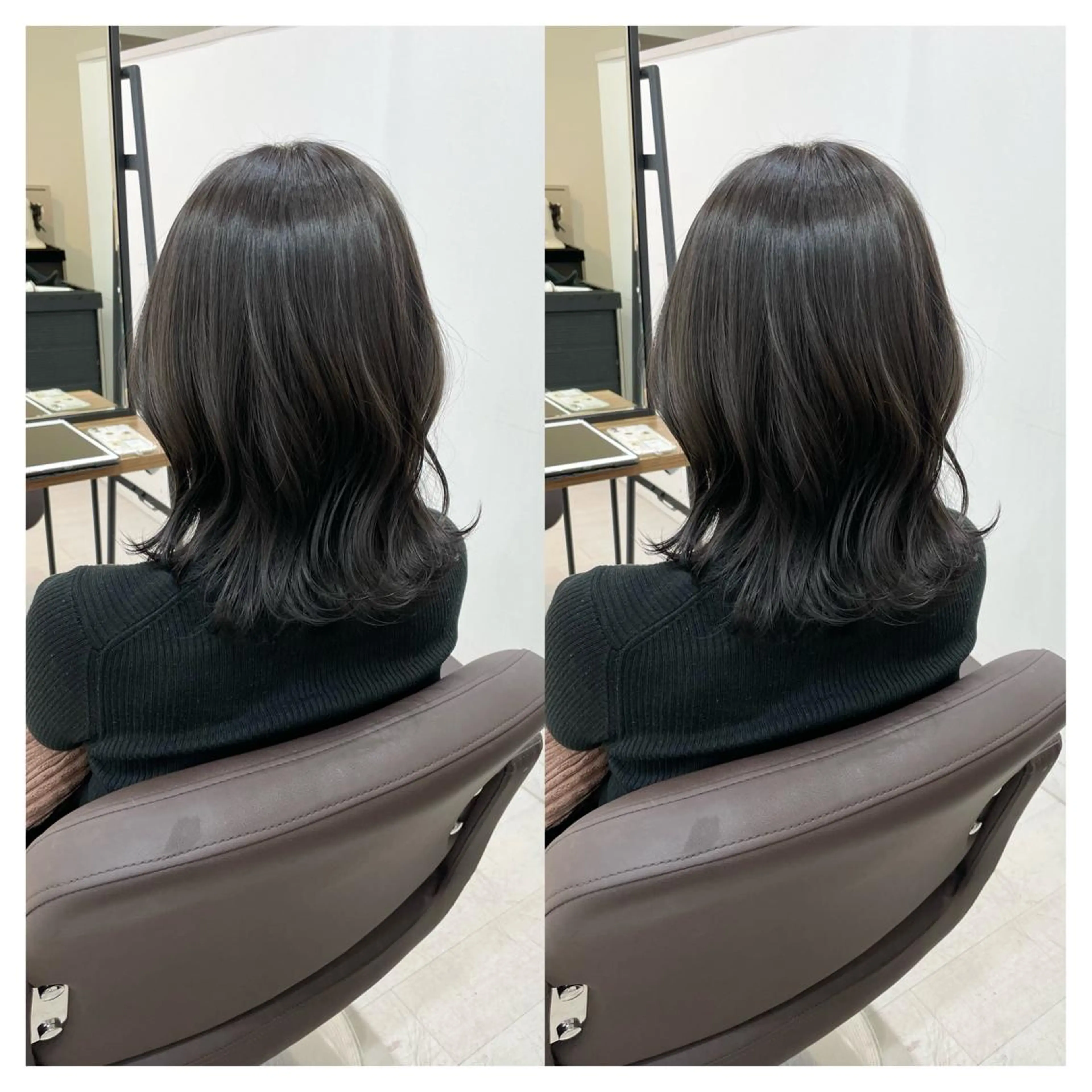 ミディアム カラー ヘアカラー トリートメント 村山 茉衣のヘアスタイル