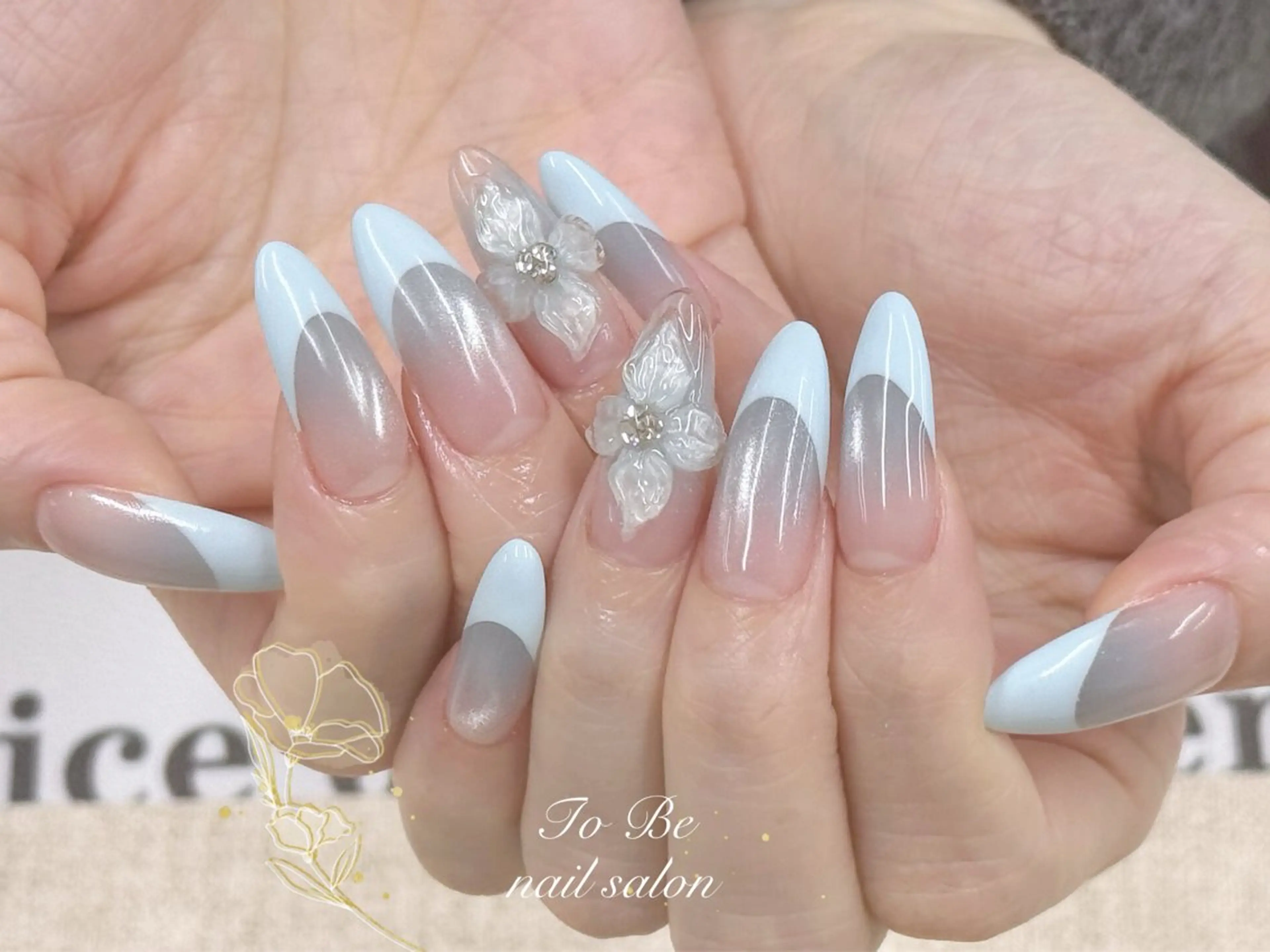 ロング ハンドネイル Nail Salon To Be珈月のネイルデザイン
