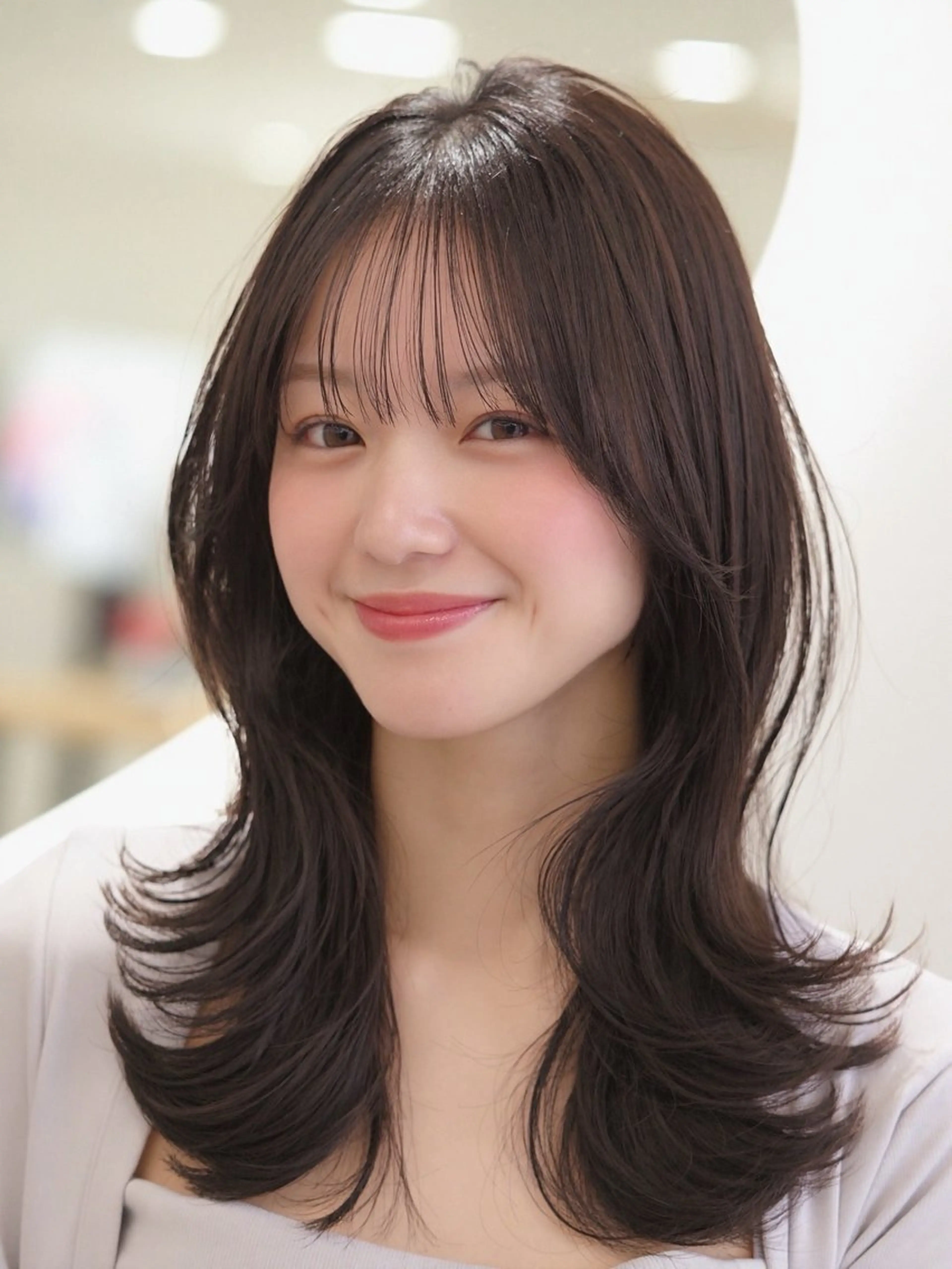 セミロング カット ヘアカラー トリートメント MODEks eau 佐藤優志のヘアスタイル