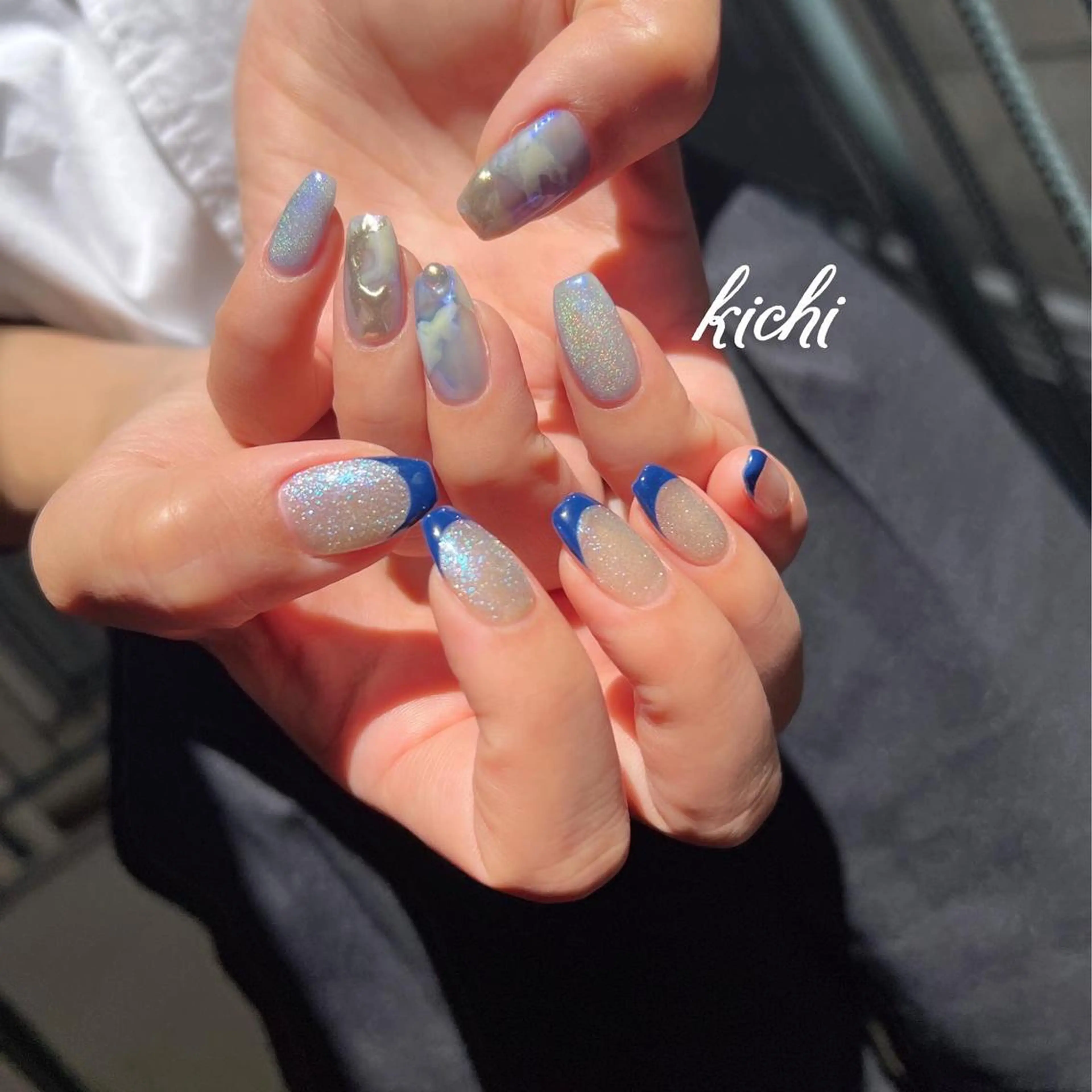 ネイル ジェルネイル 持ち込み ニュアンスネイル パラジェル 夏ネイル kichi･: *のネイルデザイン